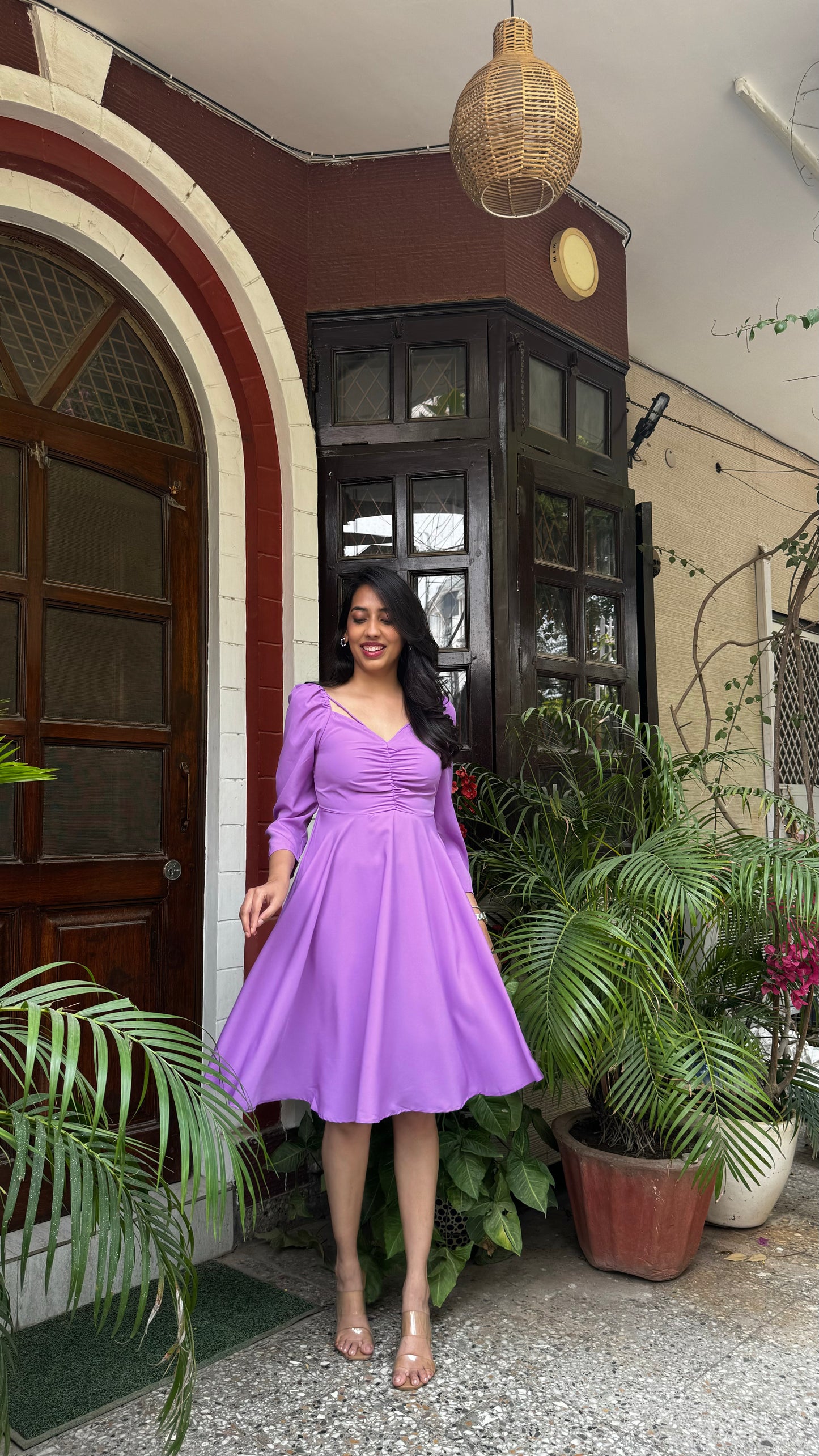 Good Girl Smocked Dress - Lilac