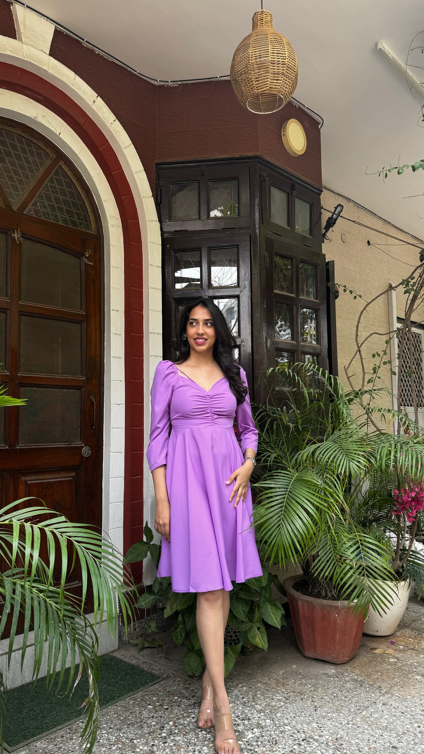 Good Girl Smocked Dress - Lilac
