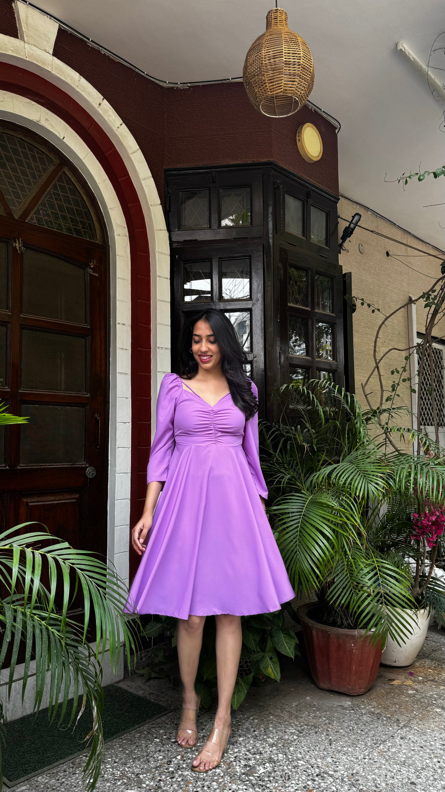 Good Girl Smocked Dress - Lilac
