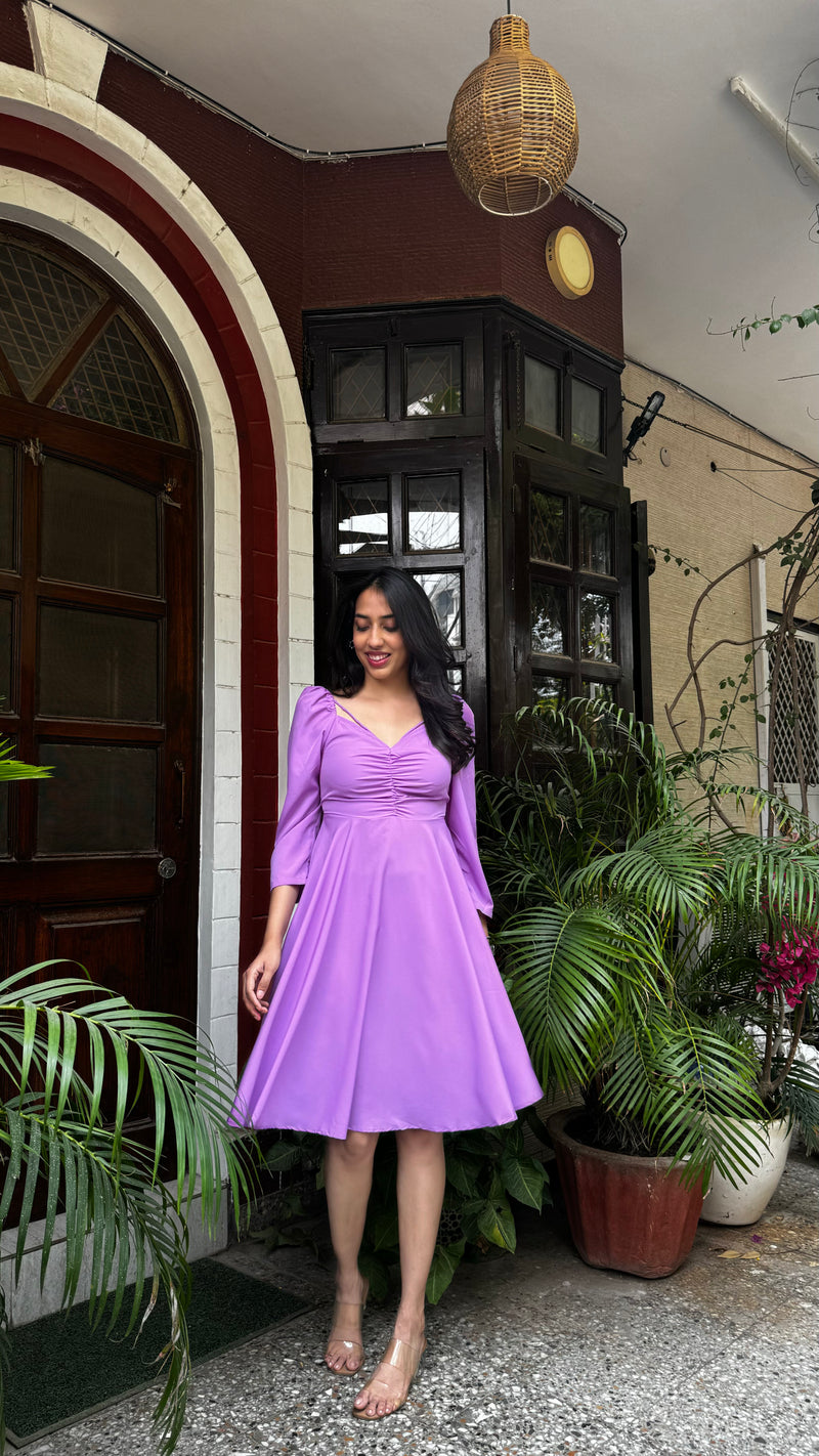 Good Girl Smocked Dress - Lilac