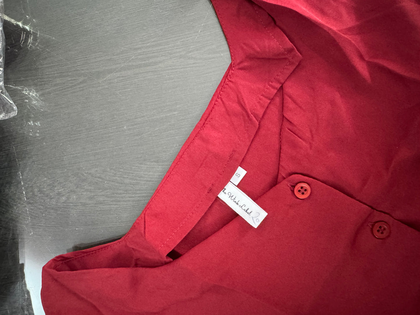 Basic B Red Maroon Top