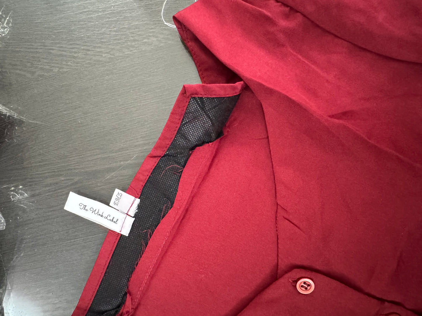 Basic B Red Maroon Top