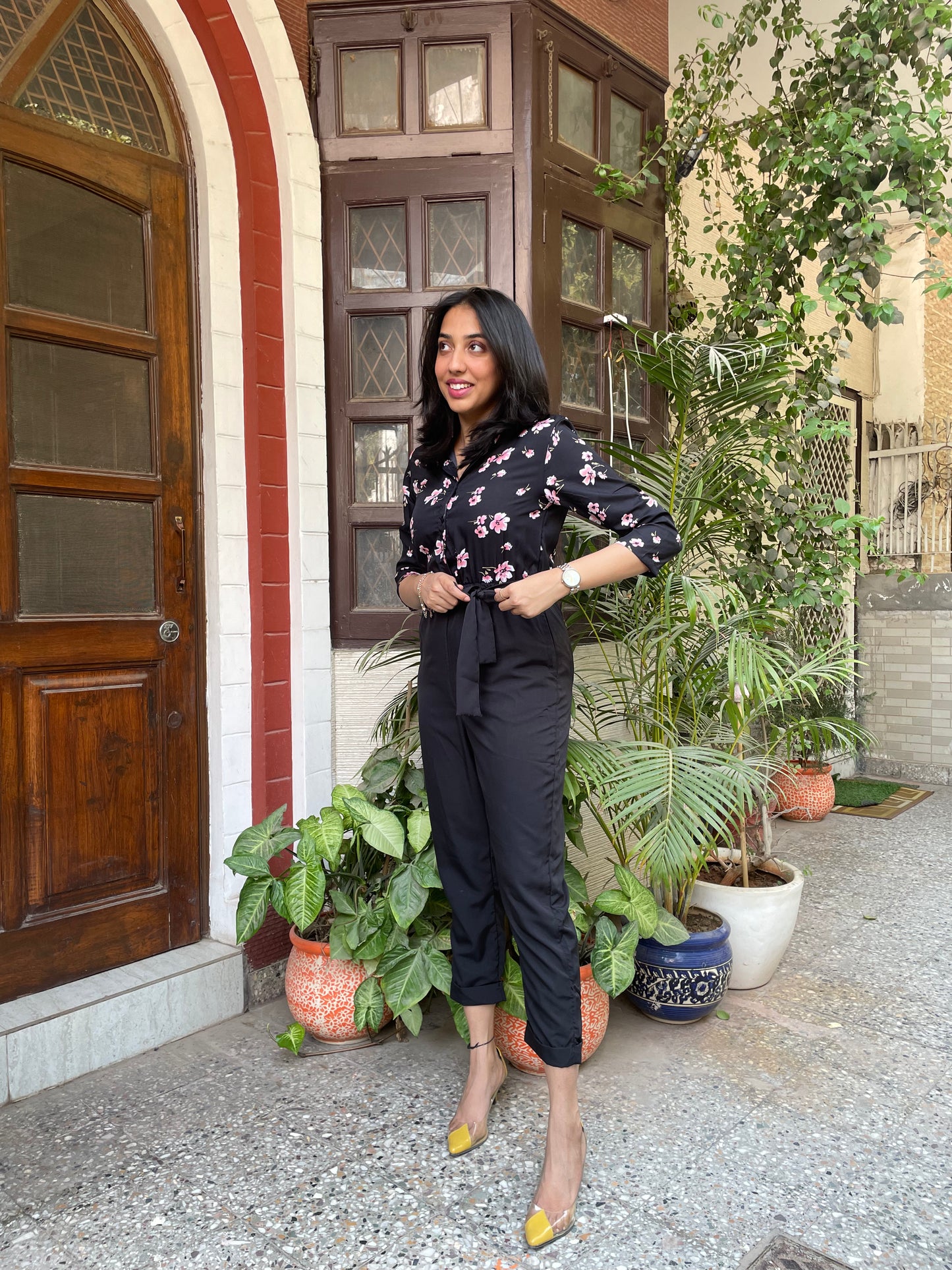 Cute Floral Jumpsuit