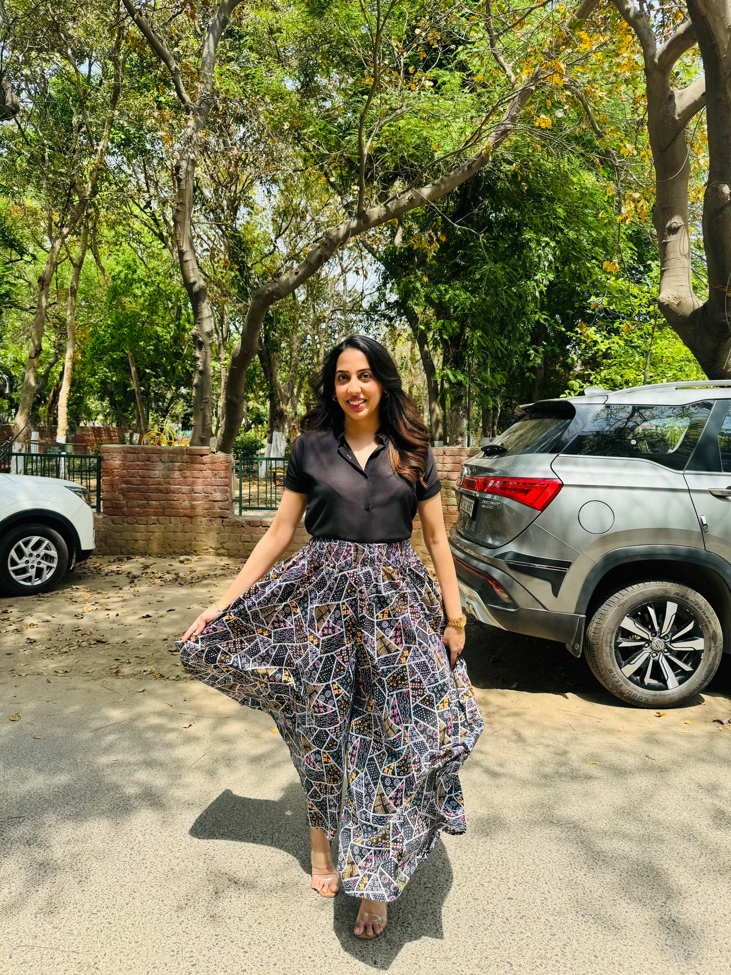 Blossoming Top – Black