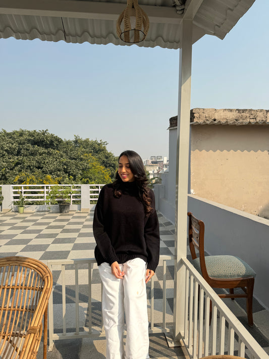 Super Warm Heavy Turtleneck (Free Size) - Oversized