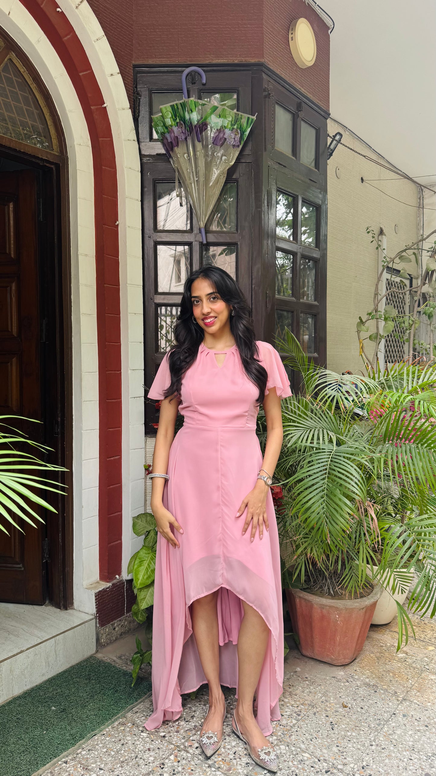 Soft Orchid Asymmetrical Dress - Pink