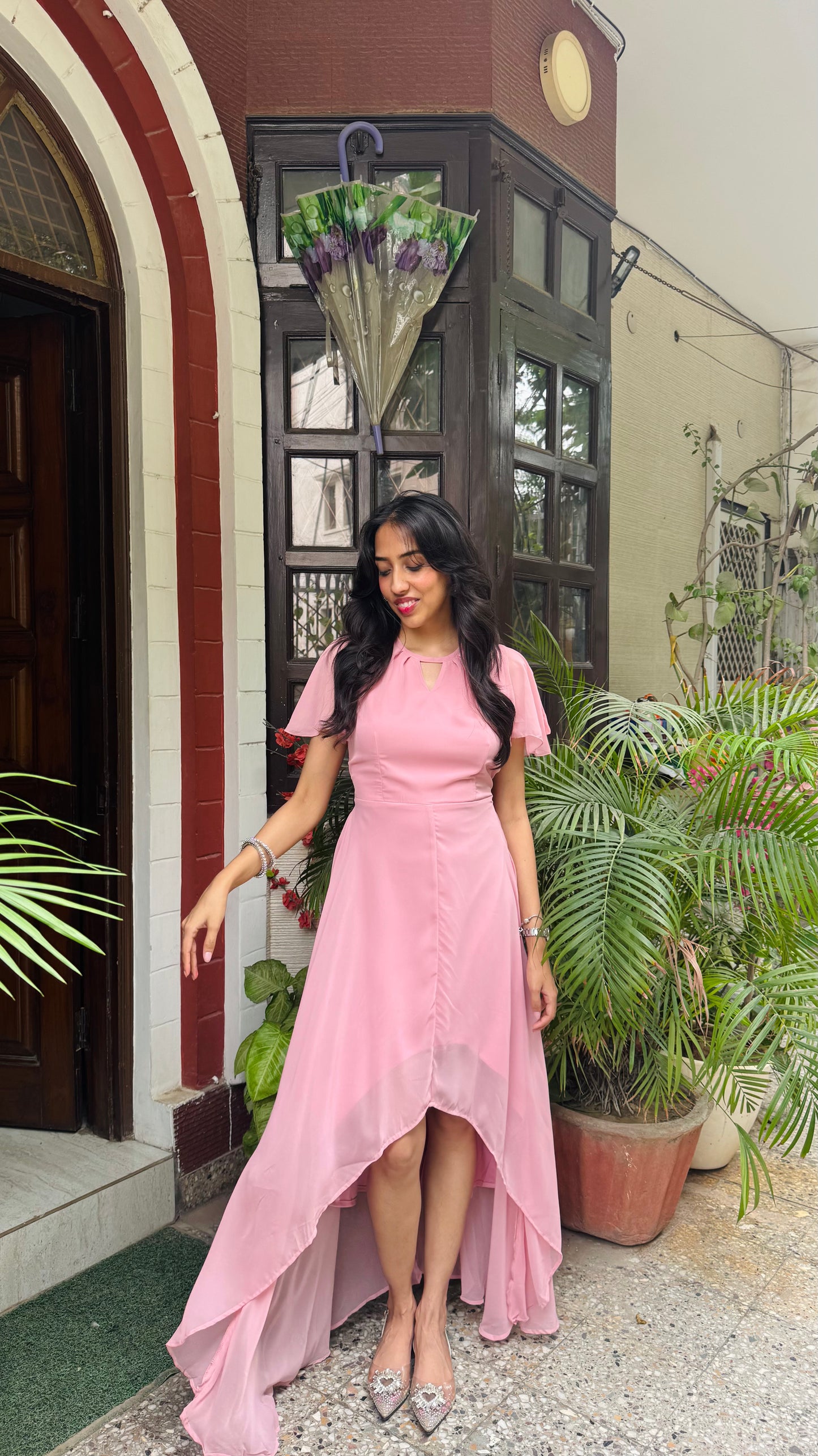 Soft Orchid Asymmetrical Dress - Pink