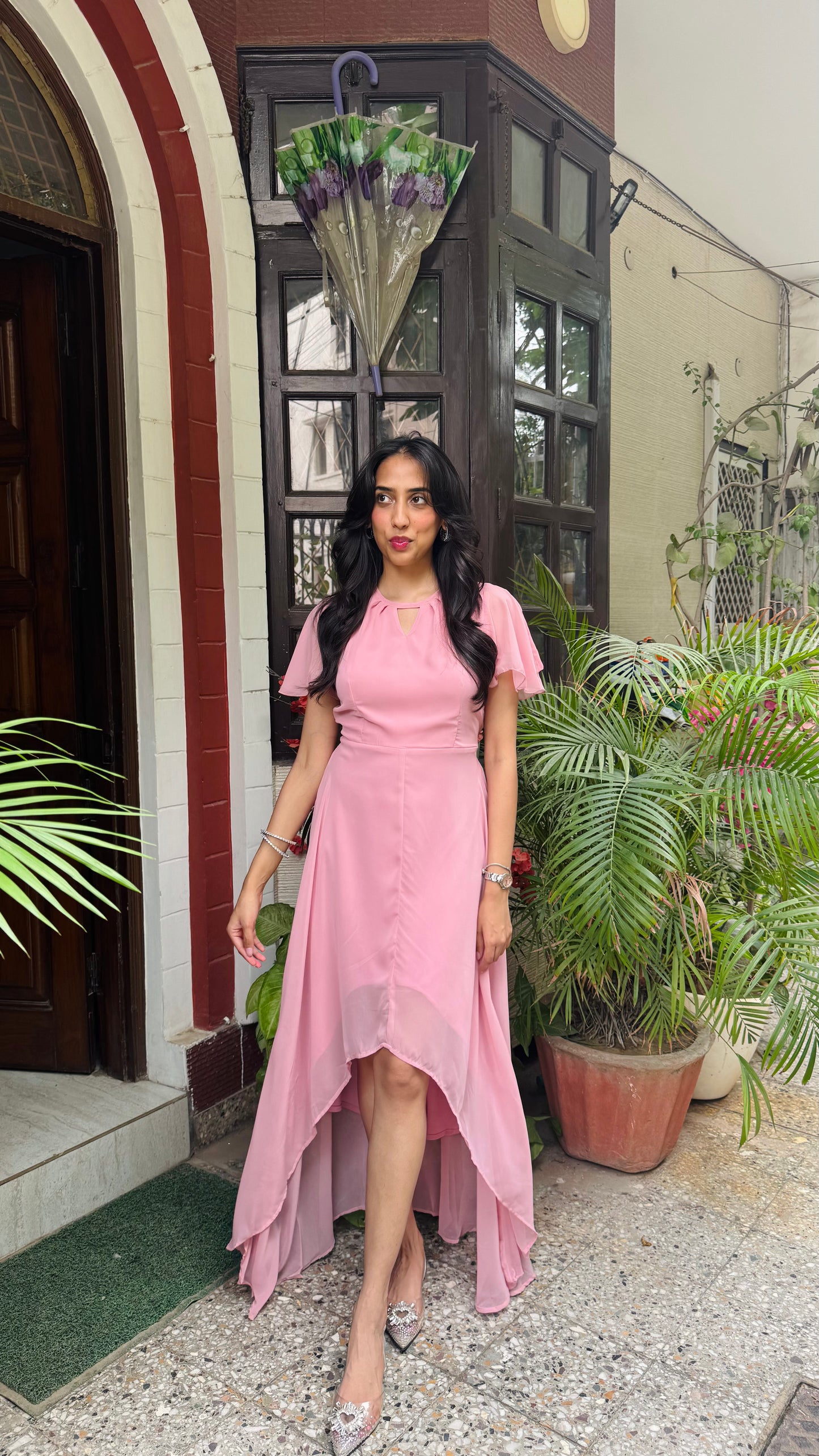 Soft Orchid Asymmetrical Dress - Pink