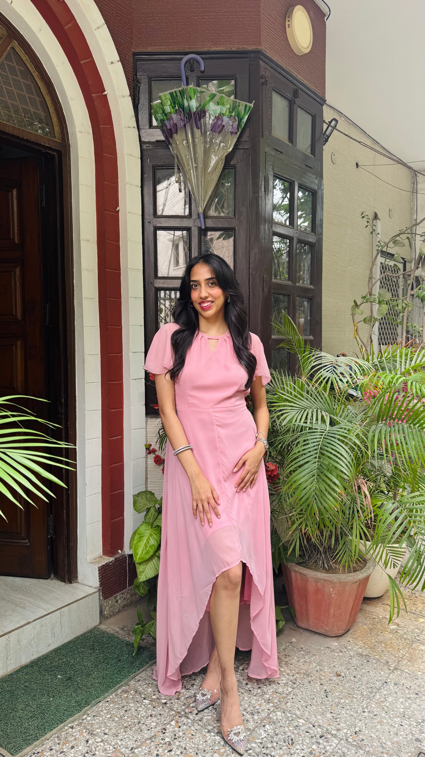 Soft Orchid Asymmetrical Dress - Pink