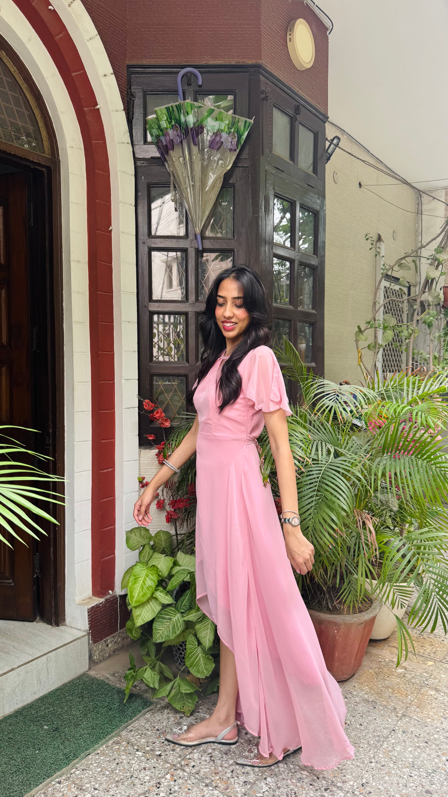 Soft Orchid Asymmetrical Dress - Pink