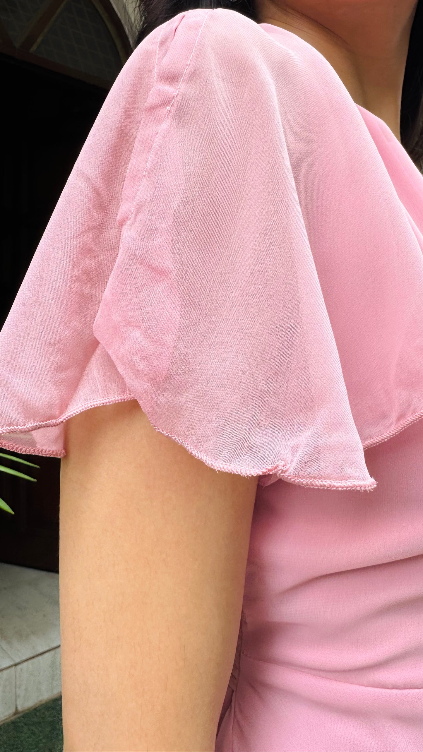 Soft Orchid Asymmetrical Dress - Pink