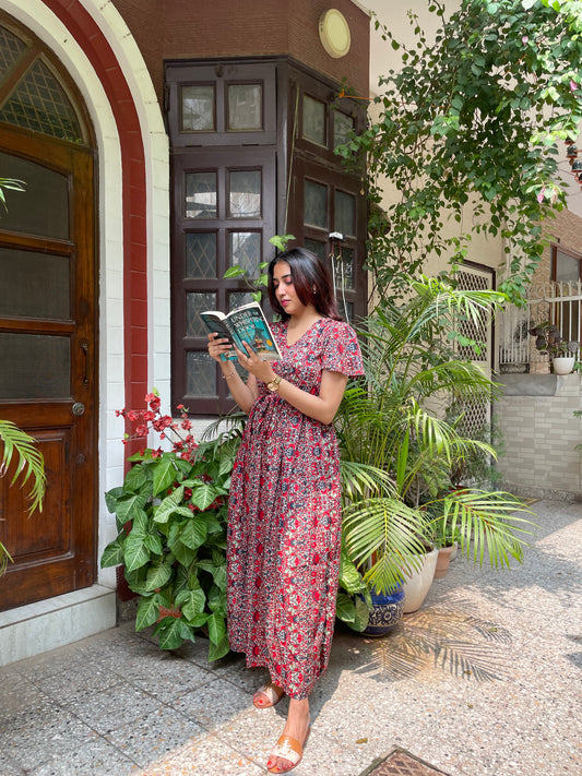 Glee Lounge Dress – Red