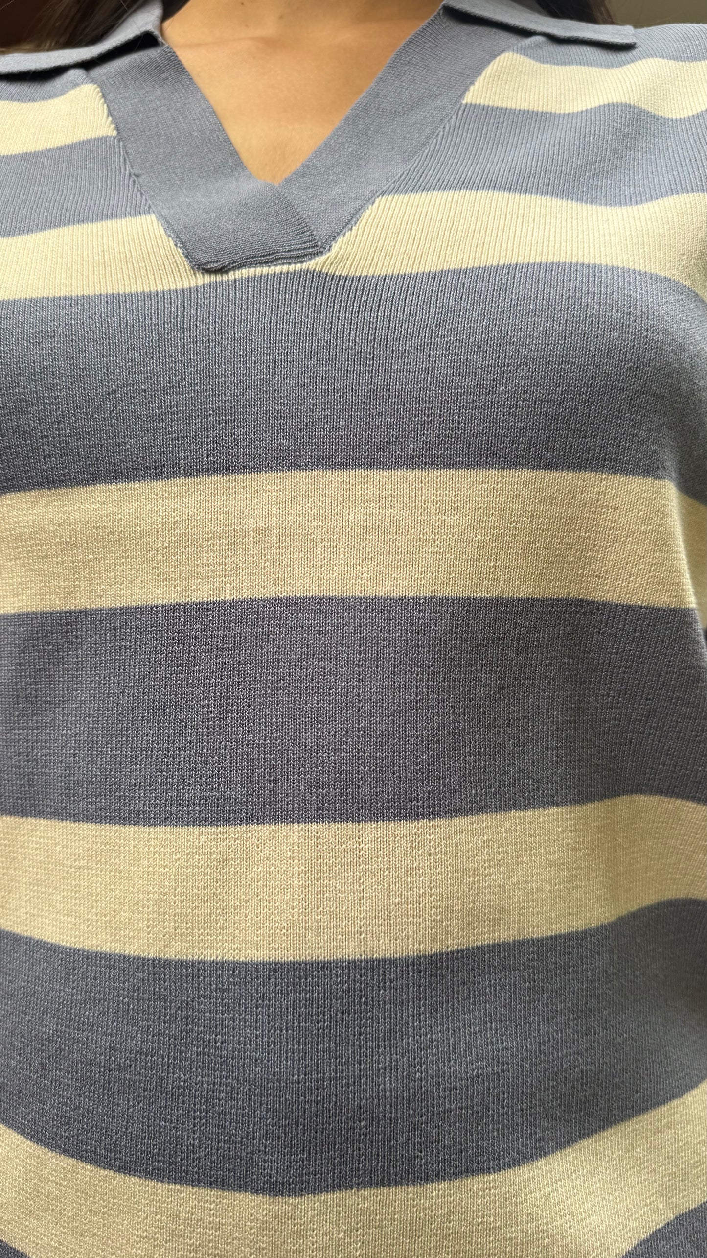 Super Striped Airport Set - Blue (Free Size) - Premium Collection