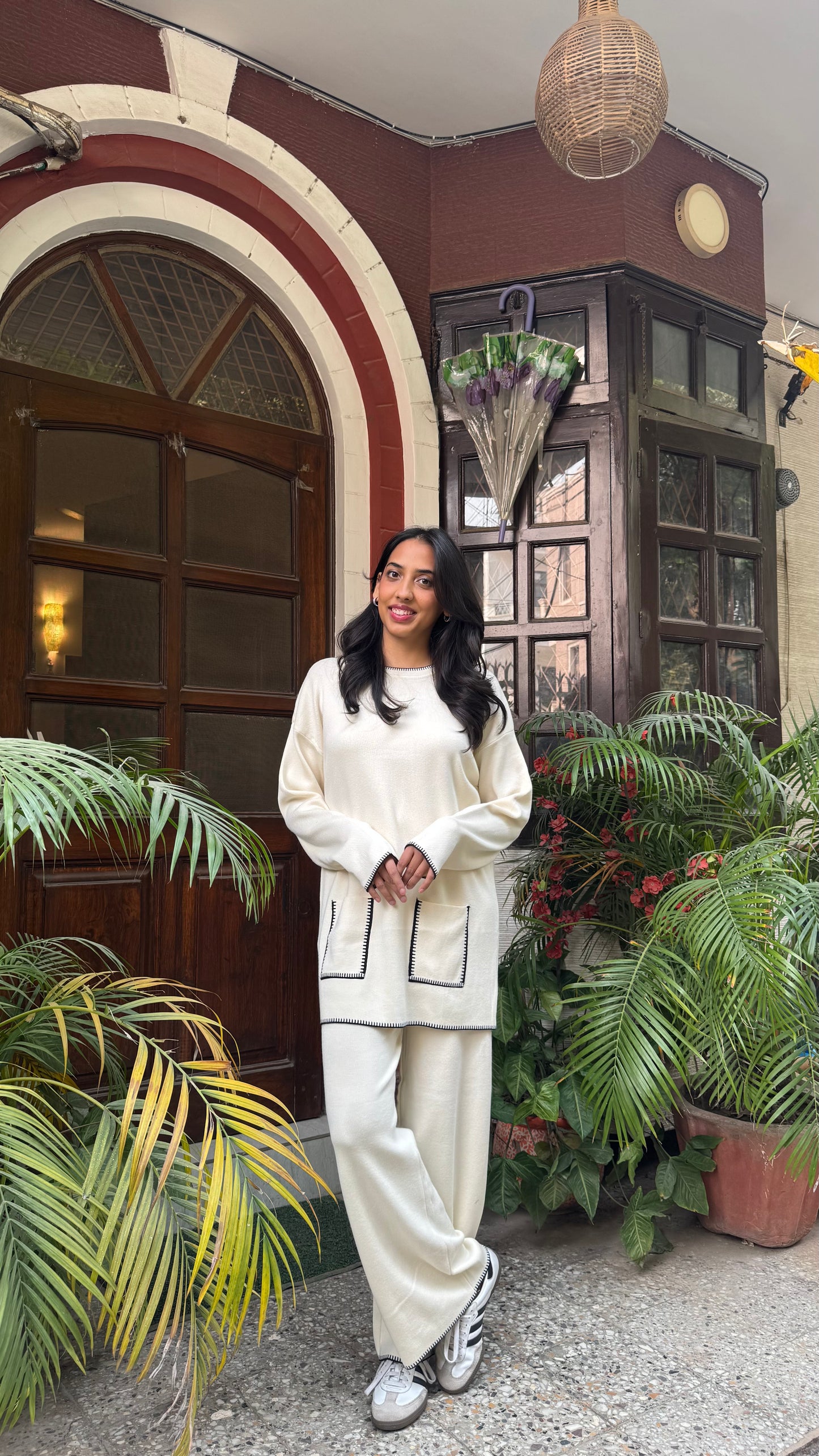 Rich Girl  Lounge Set - White (Free Size) - Premium Collection