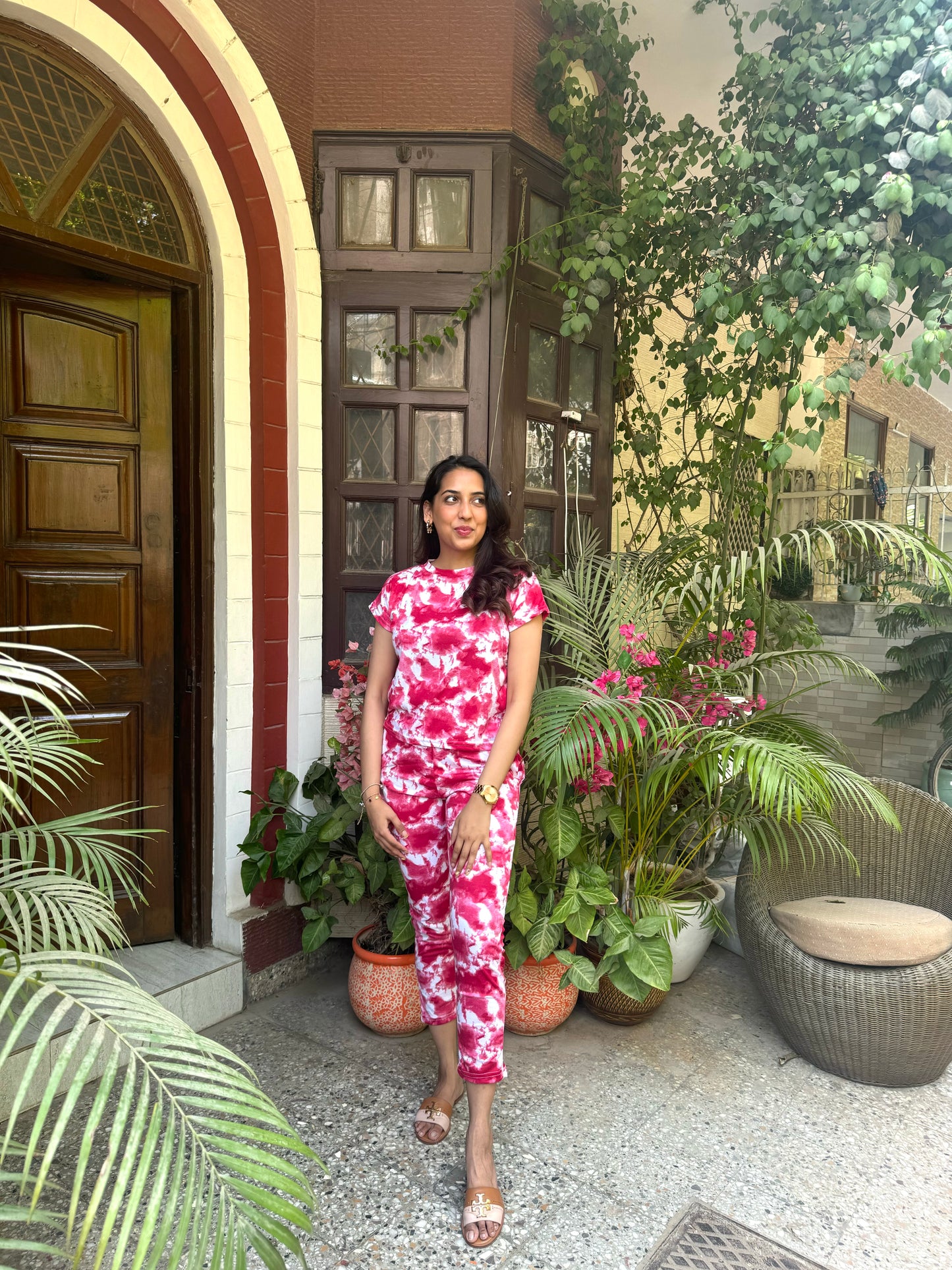 Tie Dye Lounge Set - Pink