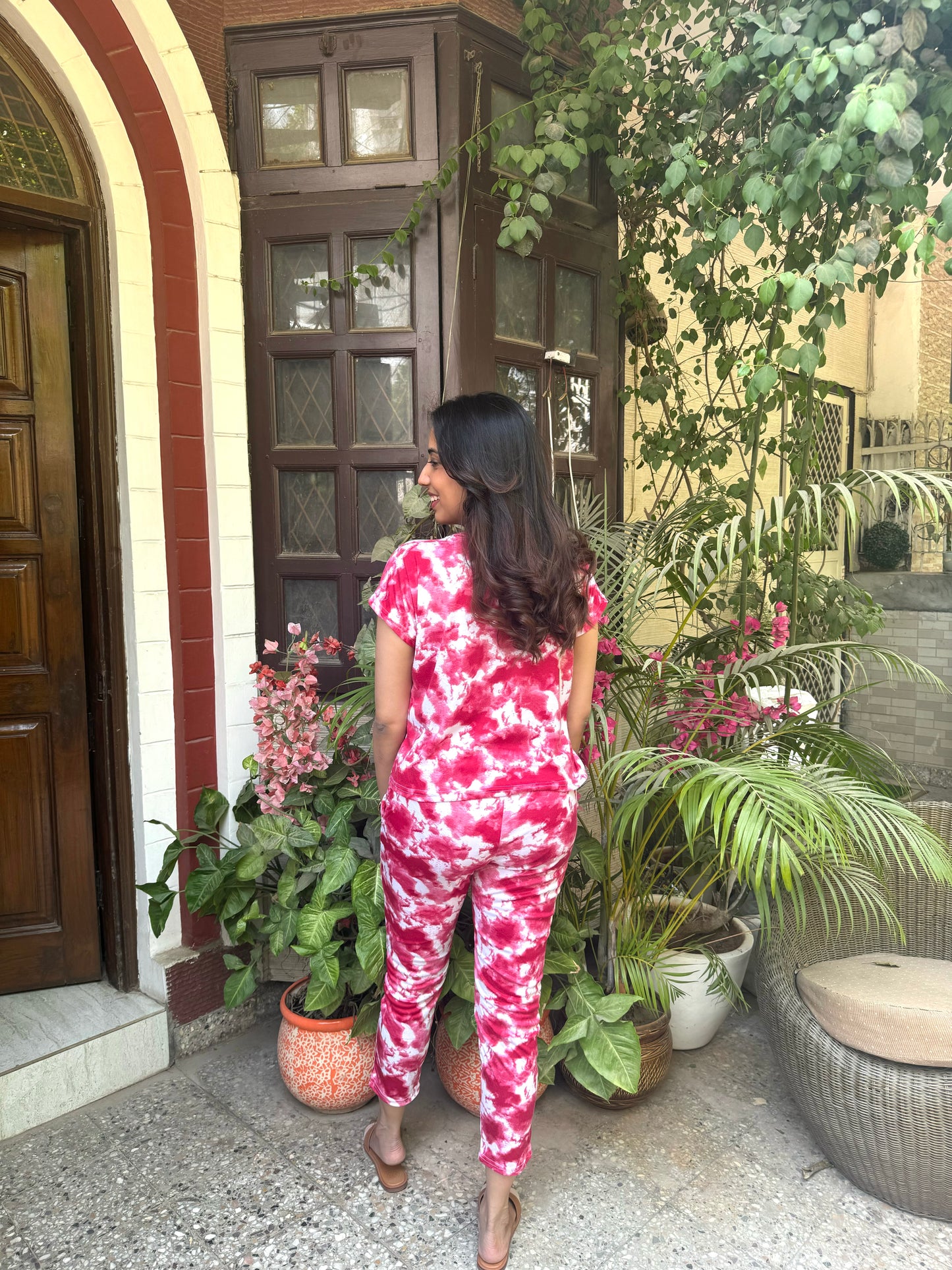 Tie Dye Lounge Set - Pink