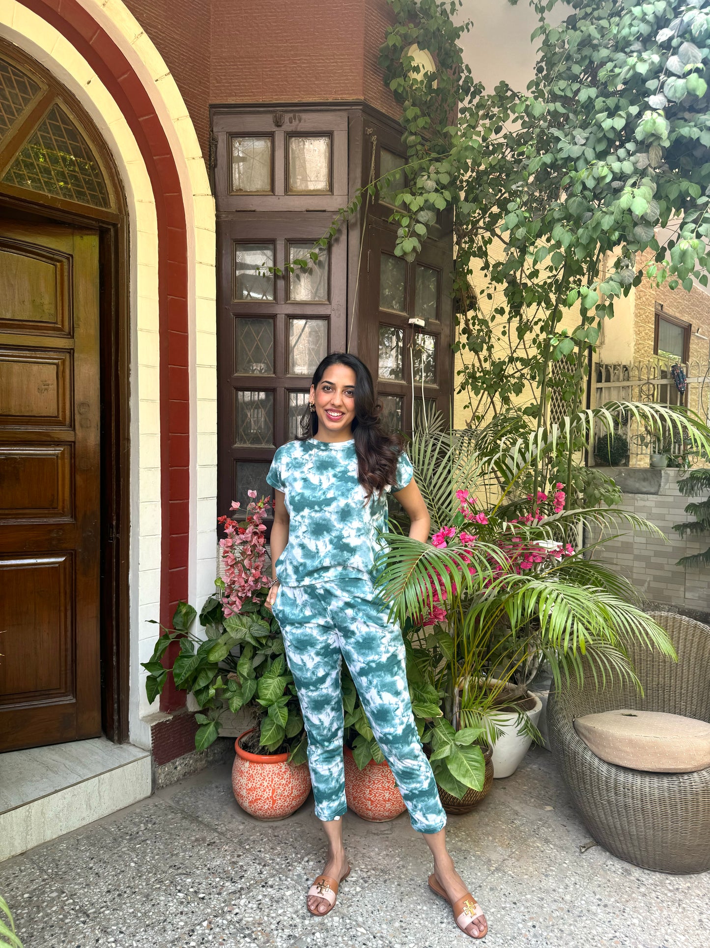 Tie Dye Lounge Set – Green