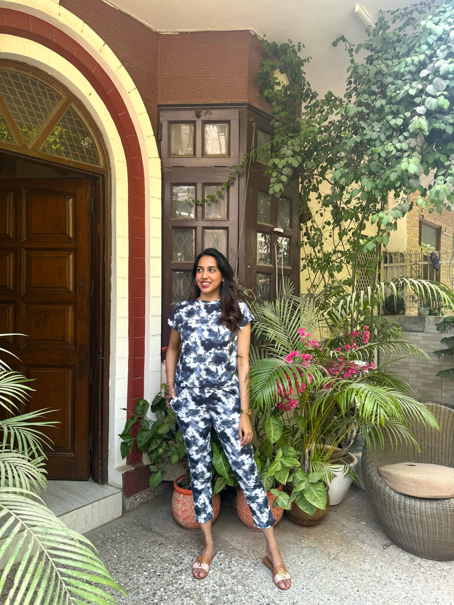 Tie Dye Lounge Set – Grey