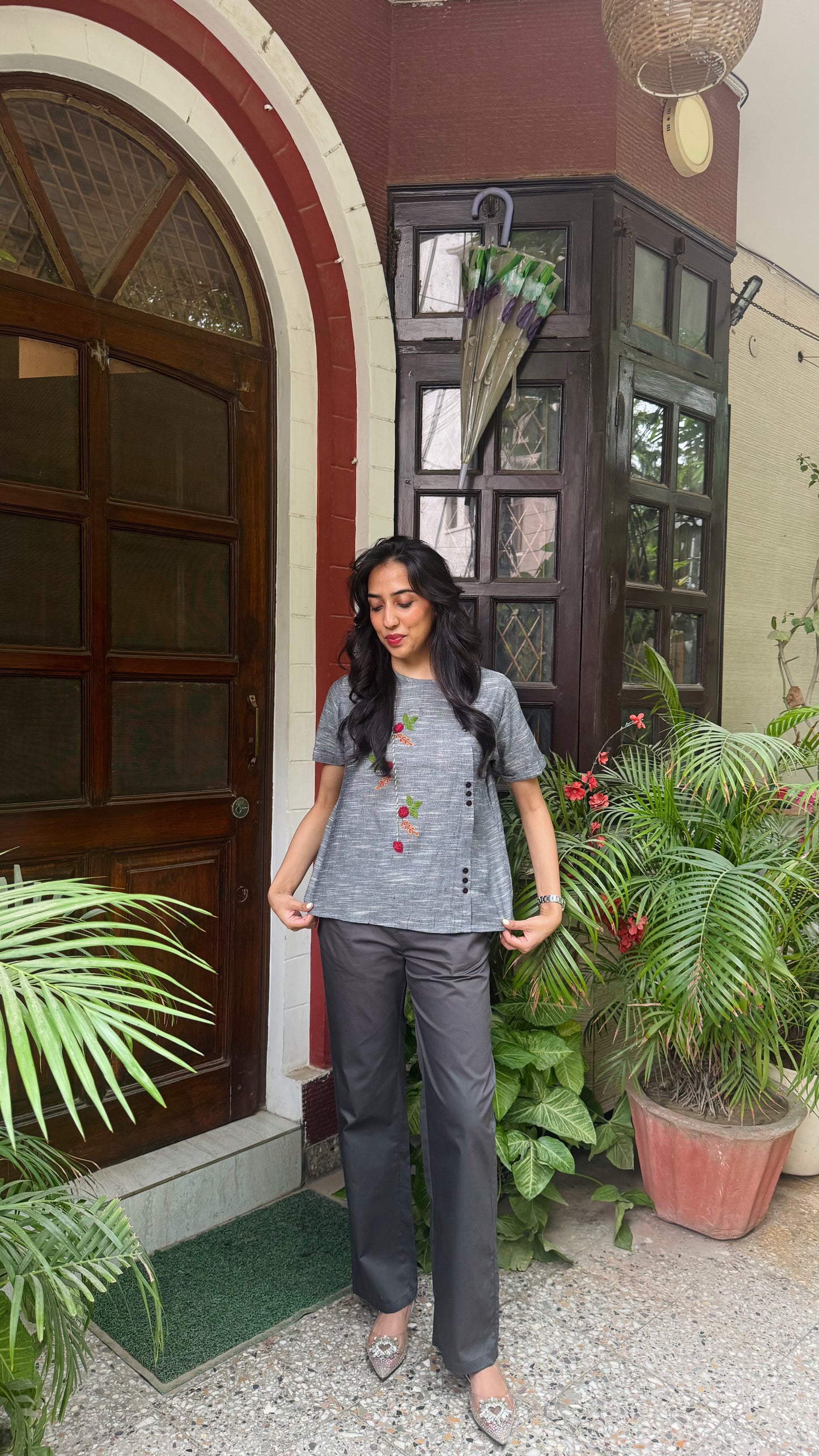 Power Move Straight Trousers - Grey