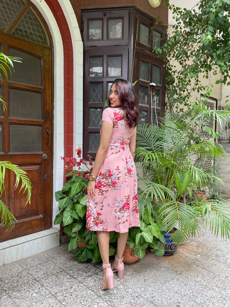 Grace Floral Dress – Pink