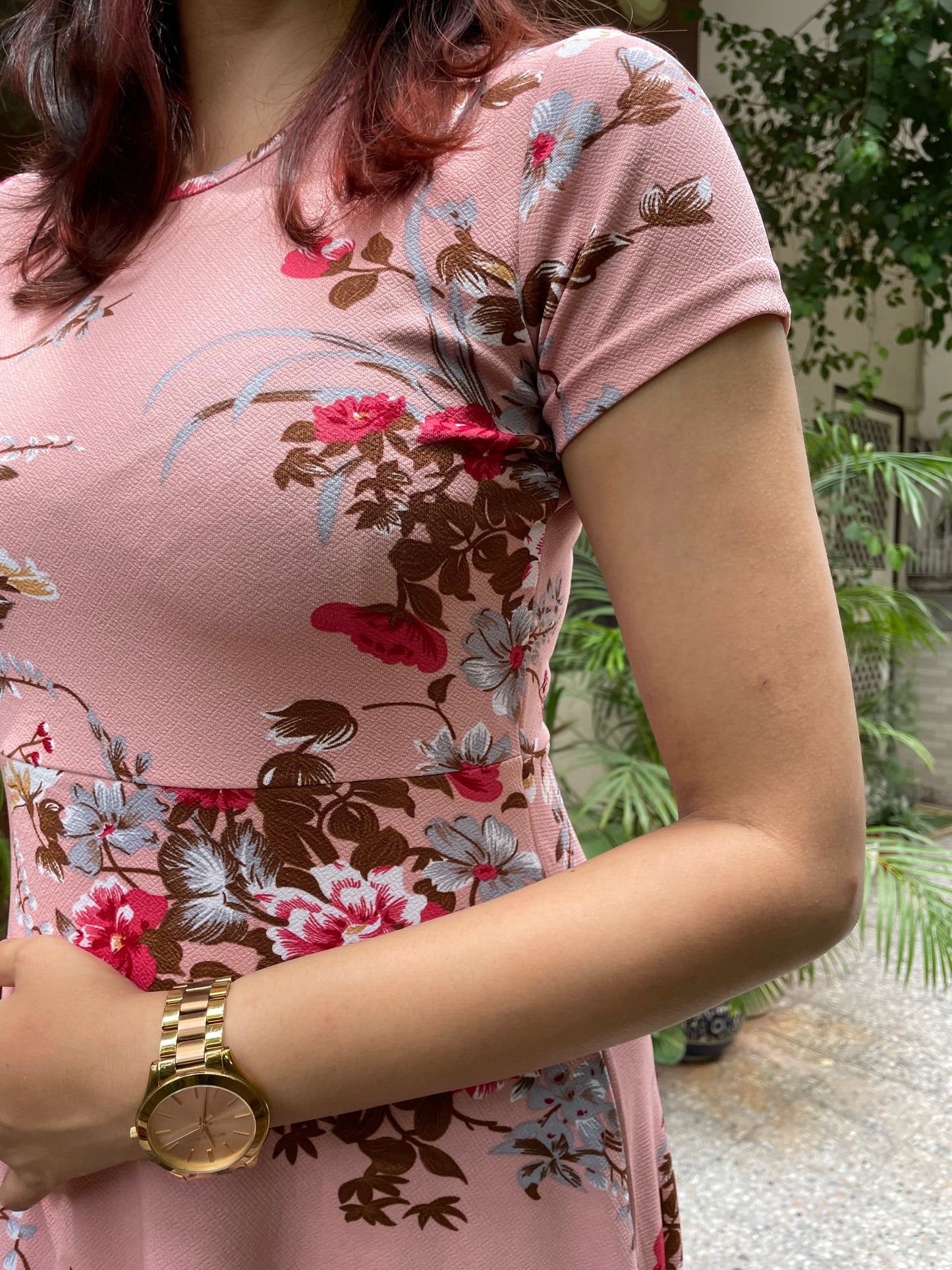 Grace Floral Dress – Pink