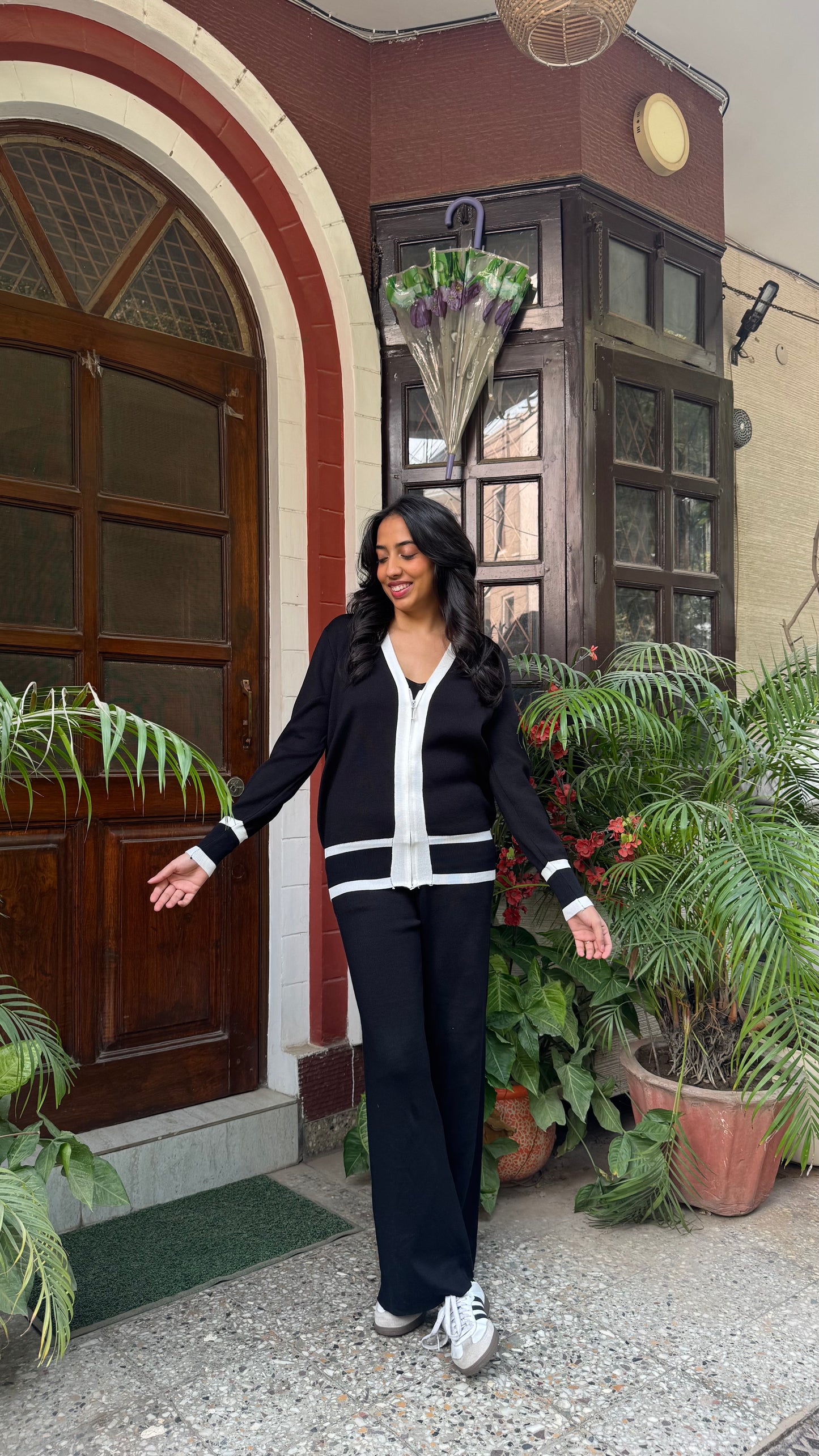 3 Piece Zipper Airport Set - Black (Free Size) - Premium Collection