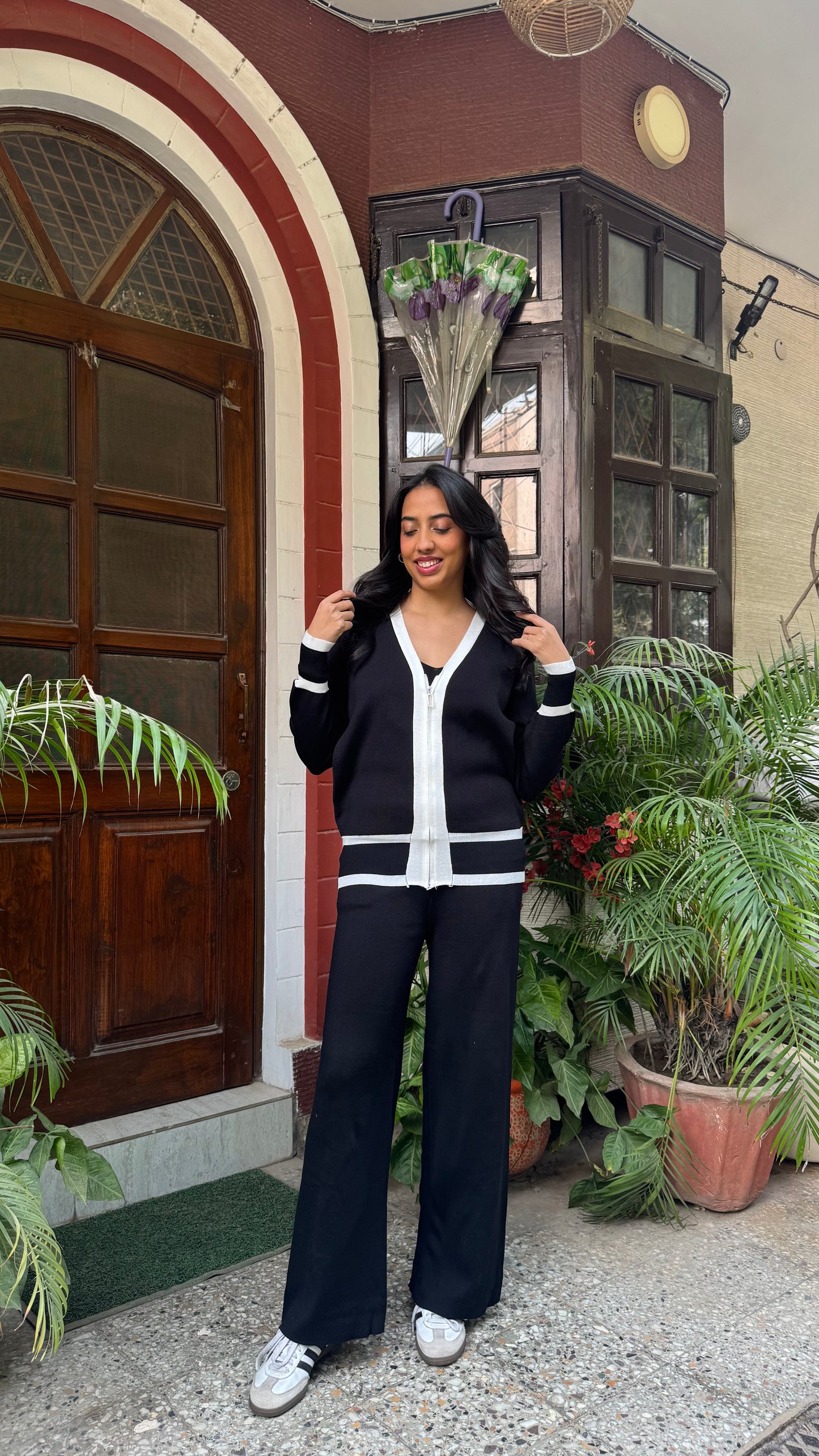 3 Piece Zipper Airport Set - Black (Free Size) - Premium Collection