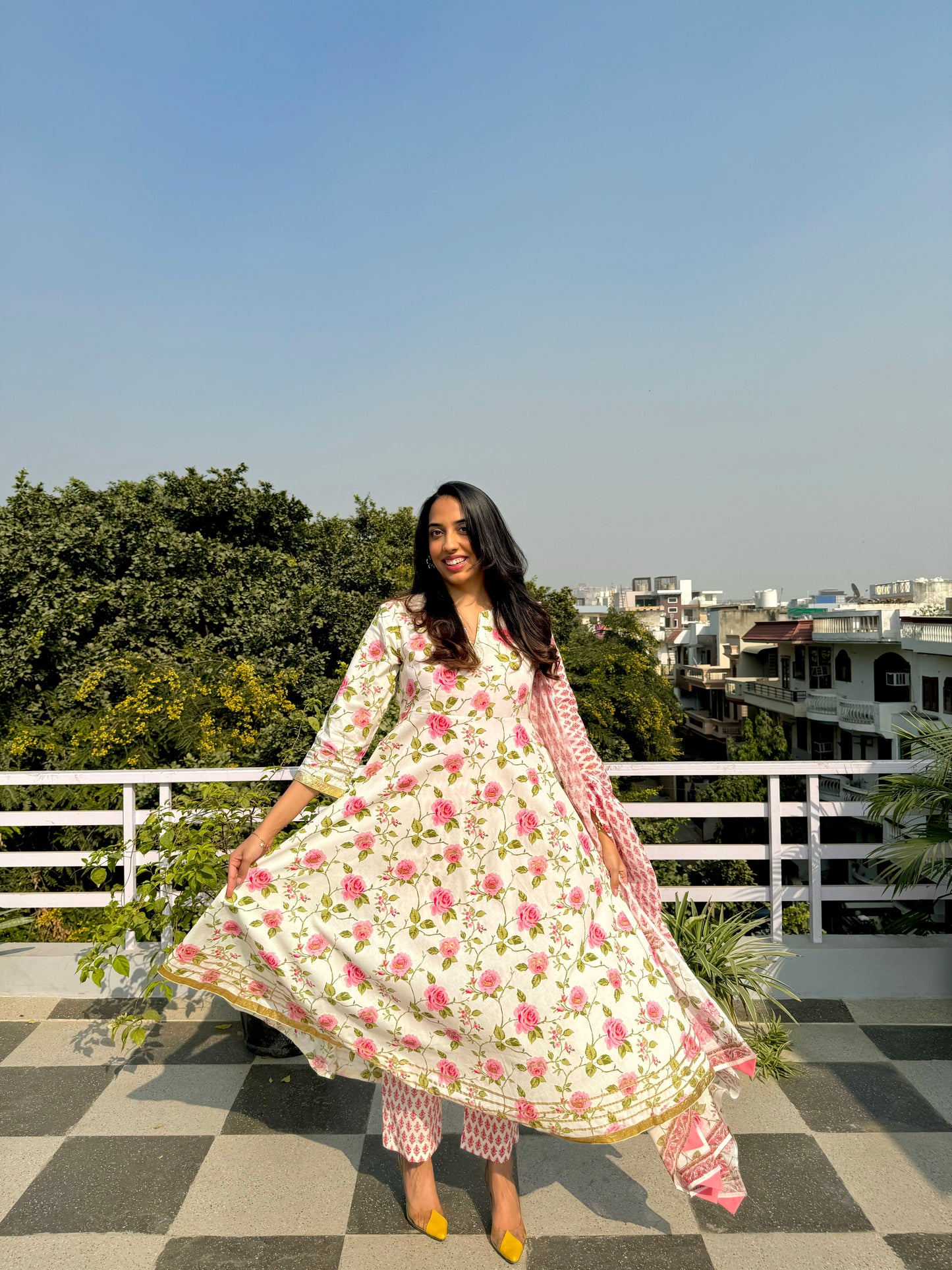 Rose 3 Piece Anarkali - Super Premium - Limited Edition