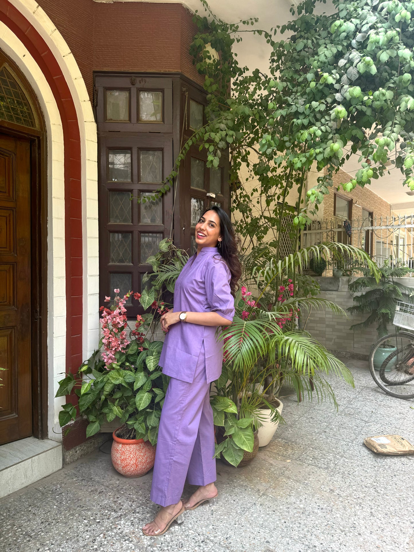 2 in 1 Poplin Set - Lilac (Premium Collection)