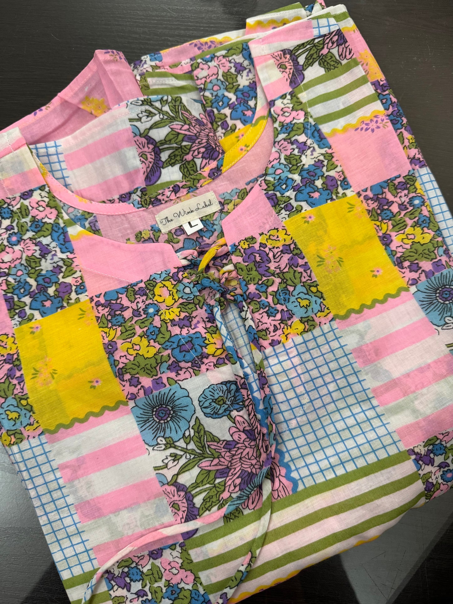 Patchwork Peplum Top (Premium Fabric)