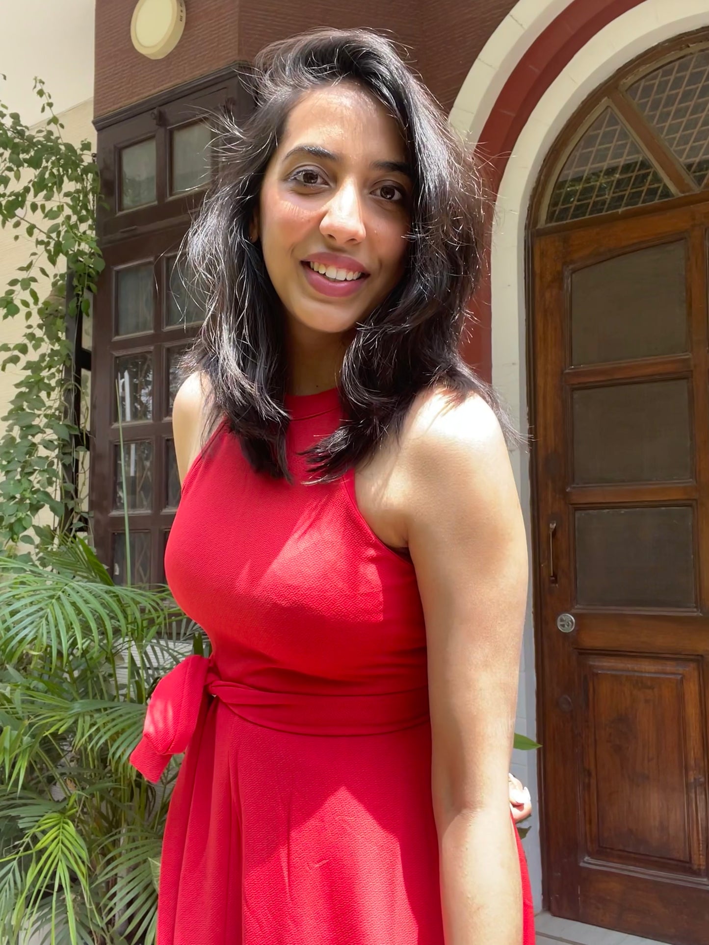 Red High Low dress