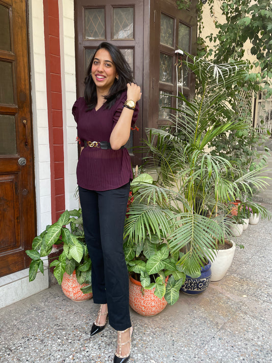 Girl Boss Top – Wine