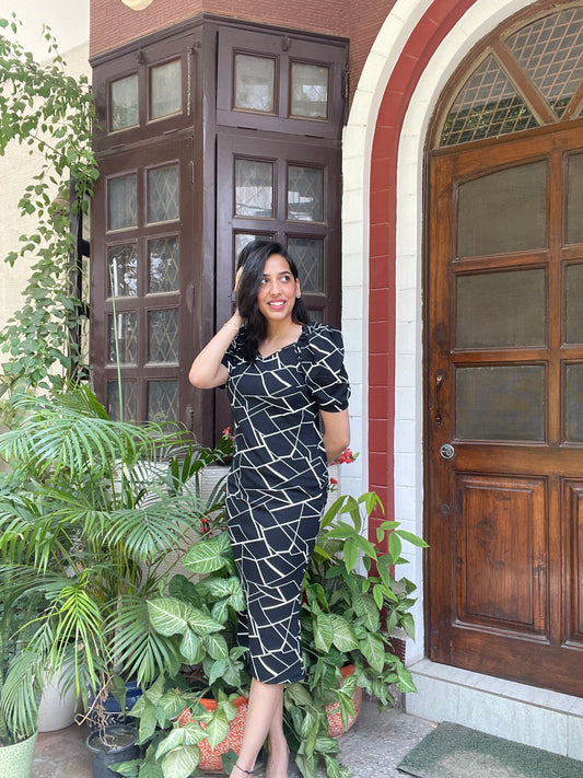 Black Stripe Dress