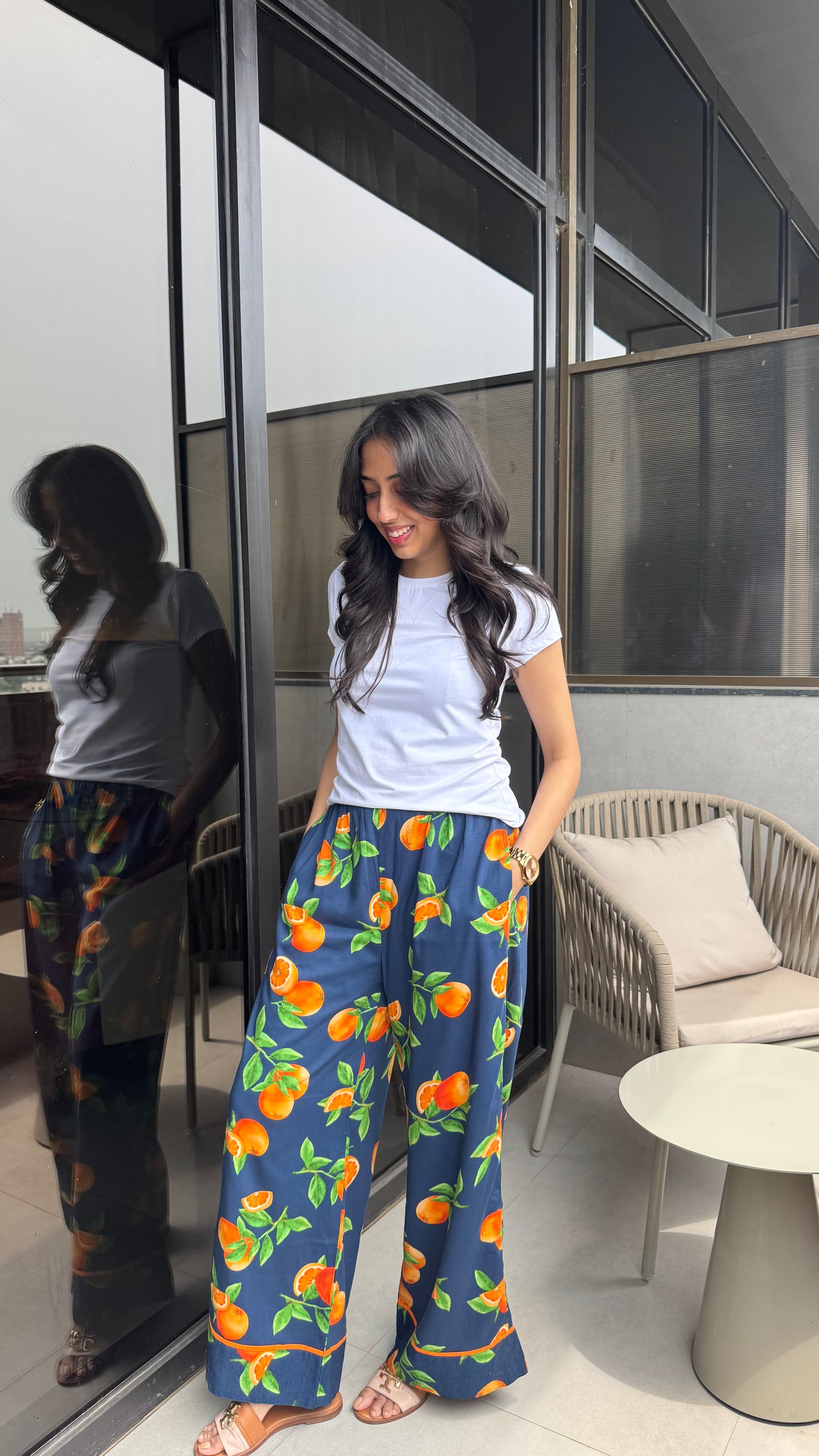 Lazy Bum Causal Pajamas - Oranges (Premium Collection)