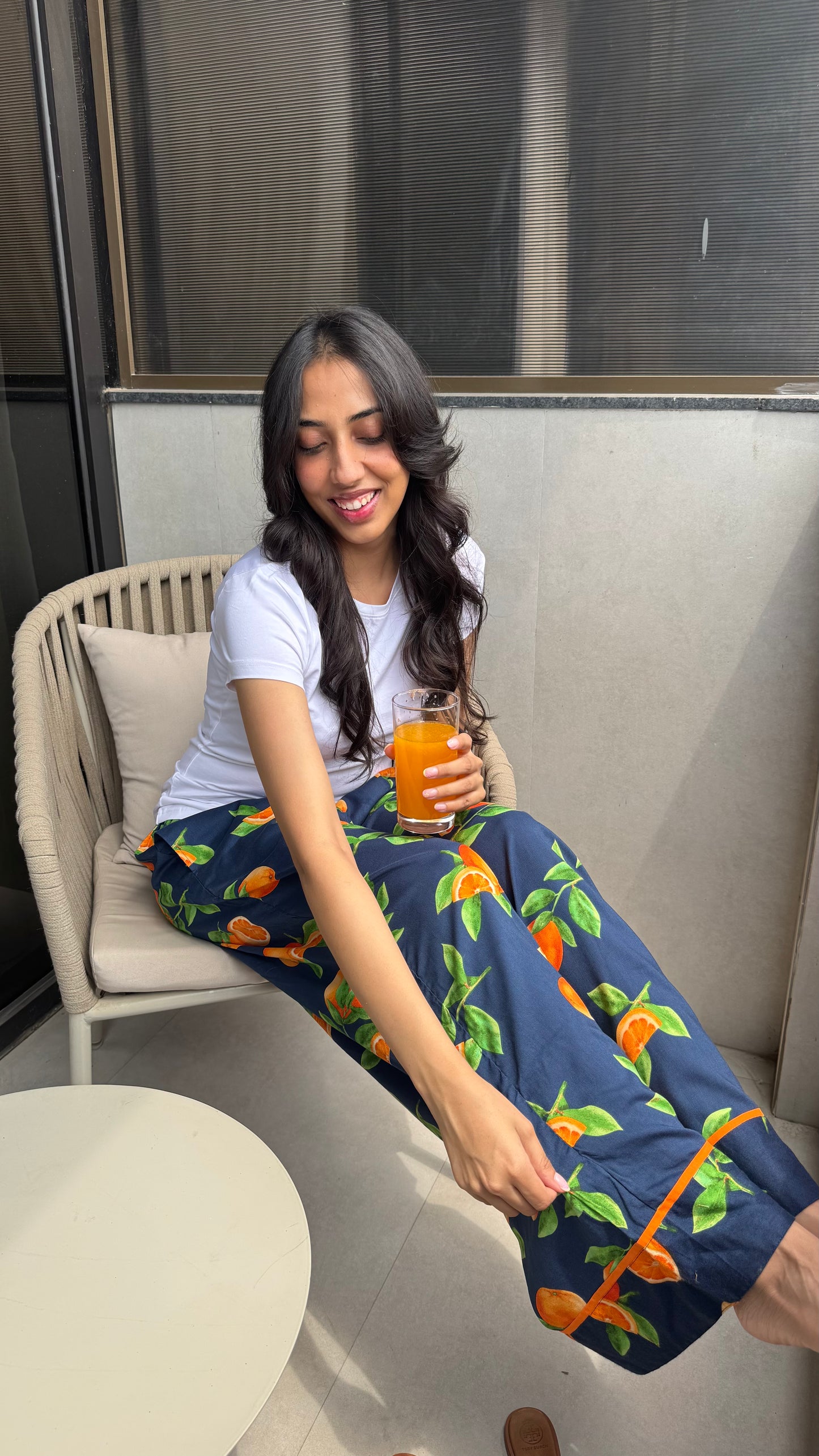 Lazy Bum Causal Pajamas - Oranges (Premium Collection)