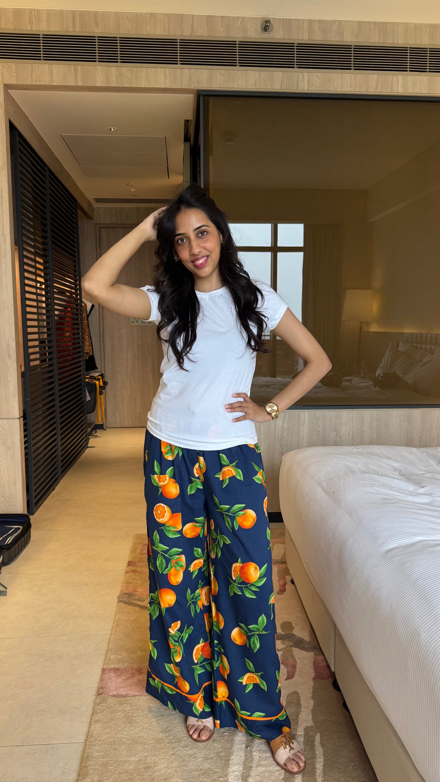 Lazy Bum Causal Pajamas - Oranges (Premium Collection)