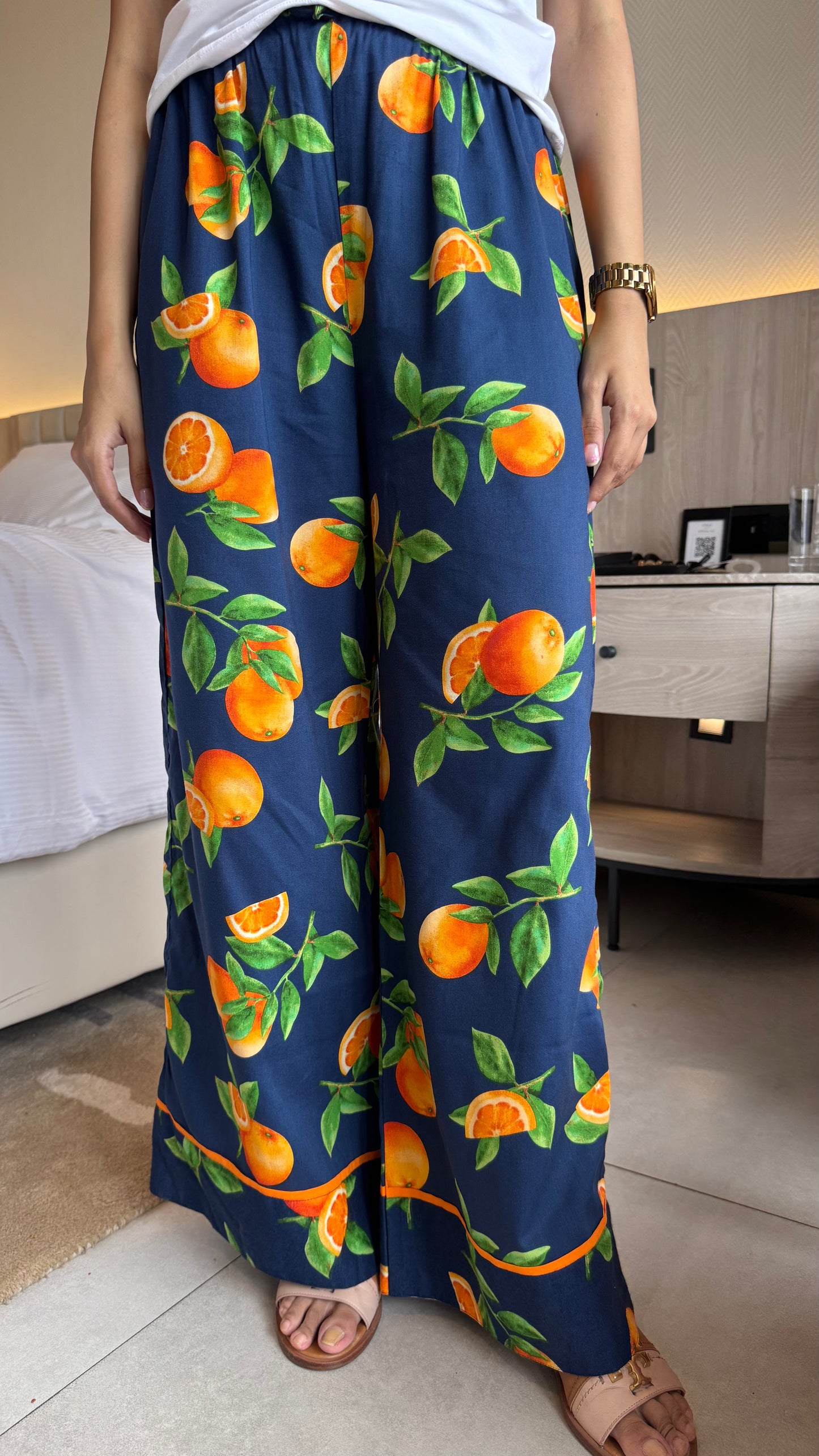 Lazy Bum Causal Pajamas - Oranges (Premium Collection)