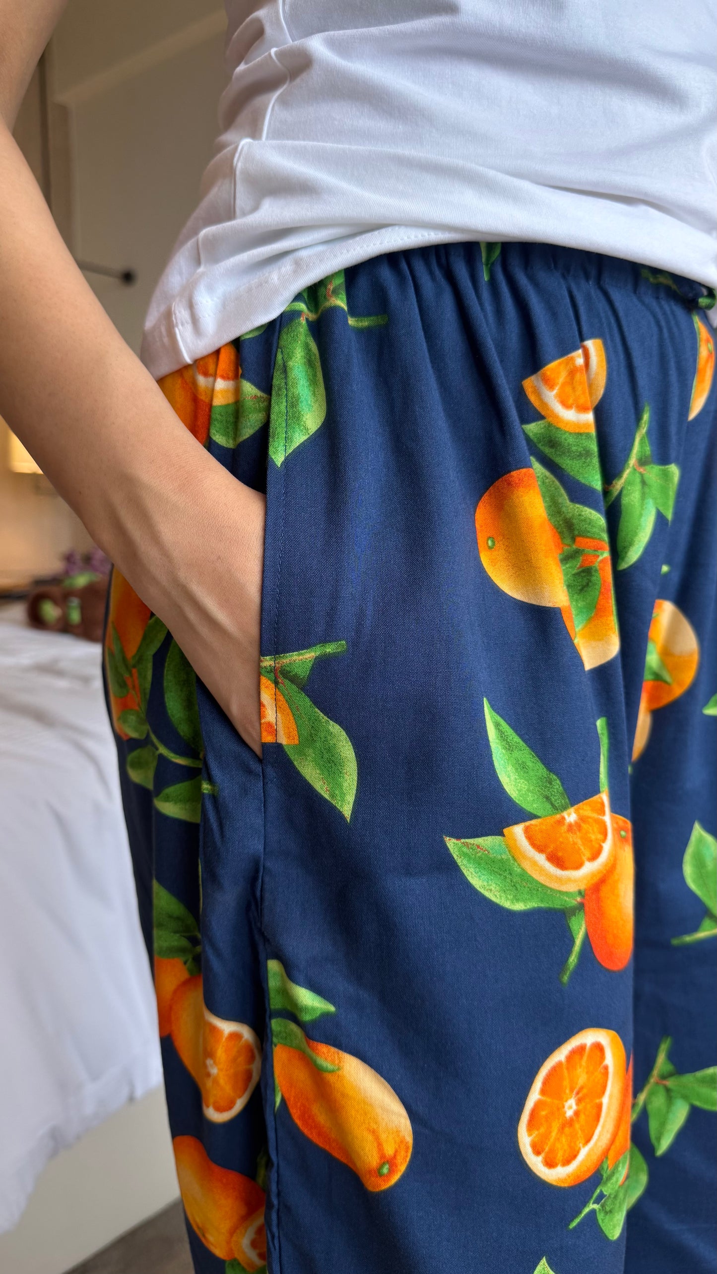 Lazy Bum Causal Pajamas - Oranges (Premium Collection)