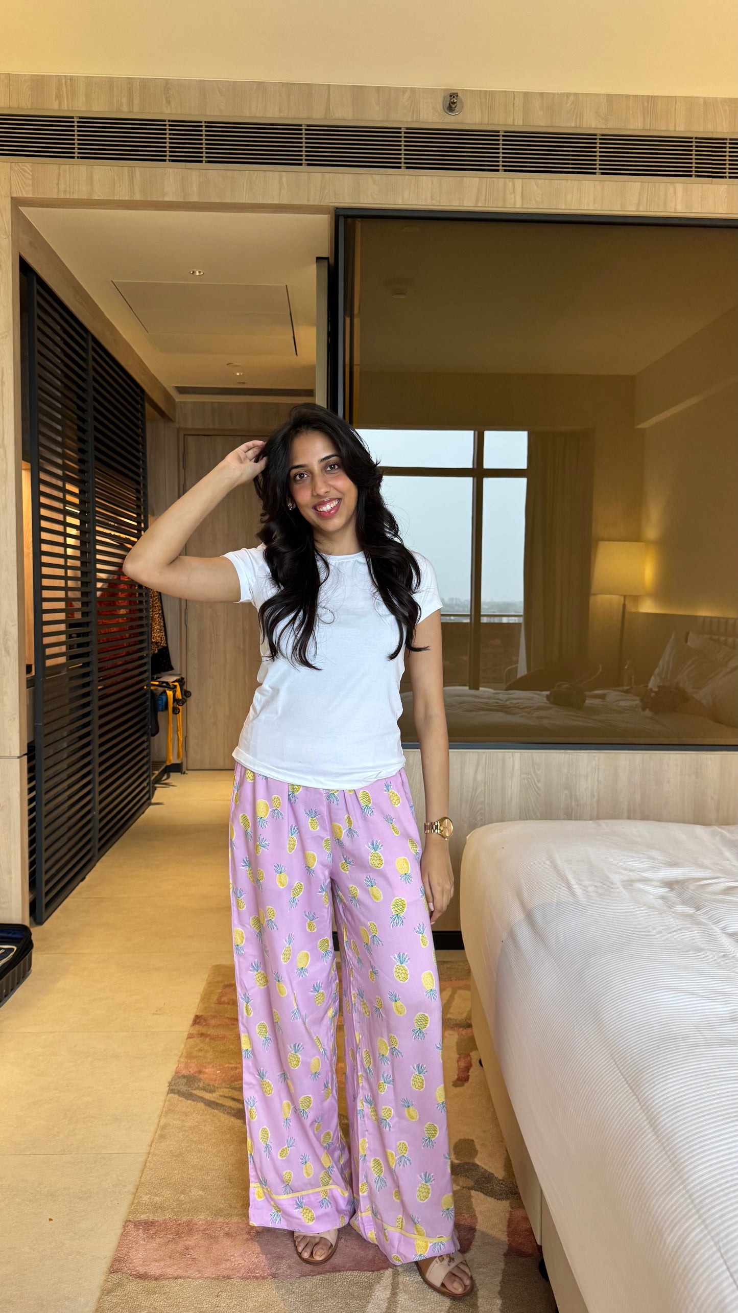 Lazy Bum Causal Pajamas - Pineapples (Premium Collection)