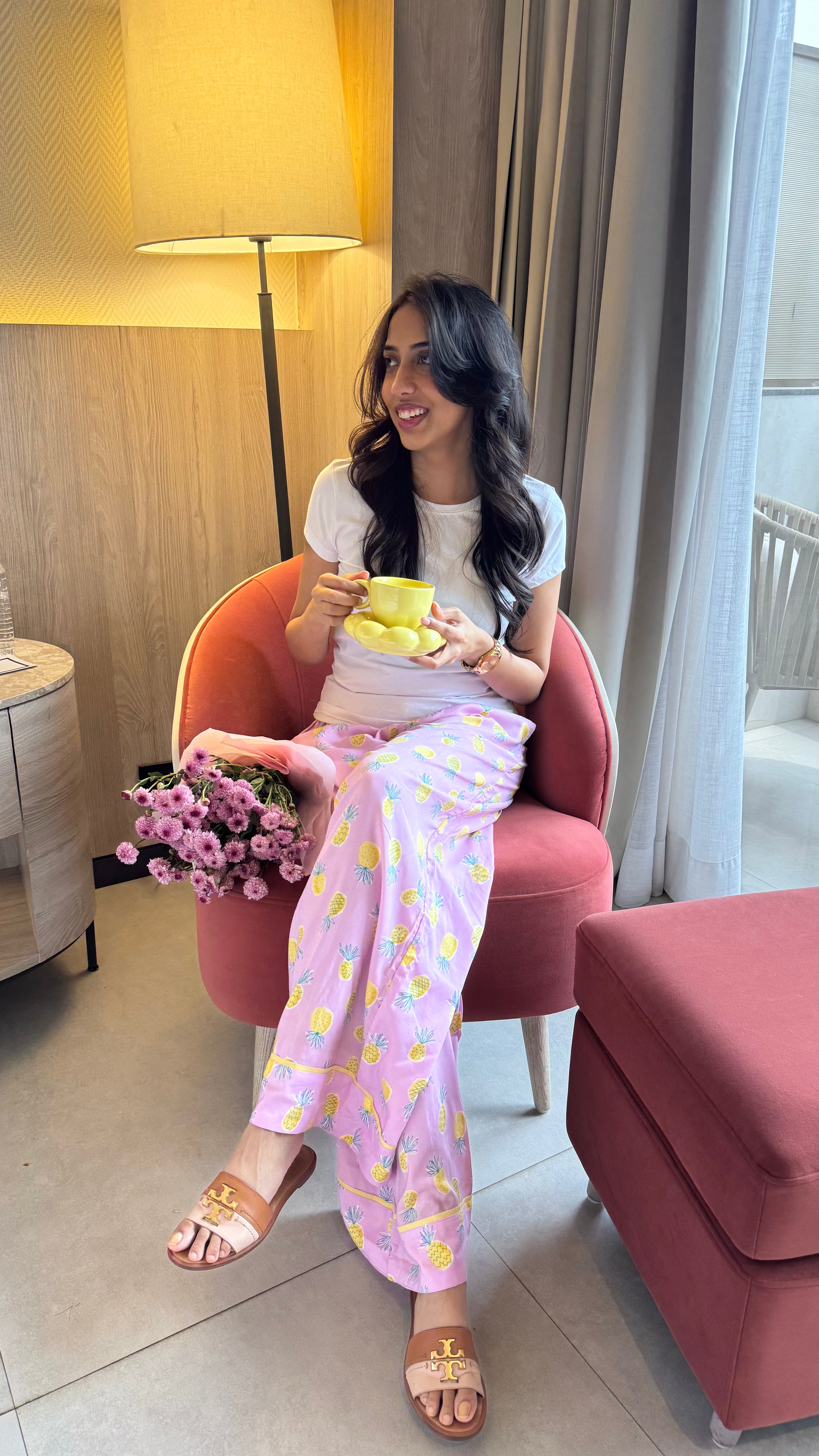Lazy Bum Causal Pajamas - Pineapples (Premium Collection)