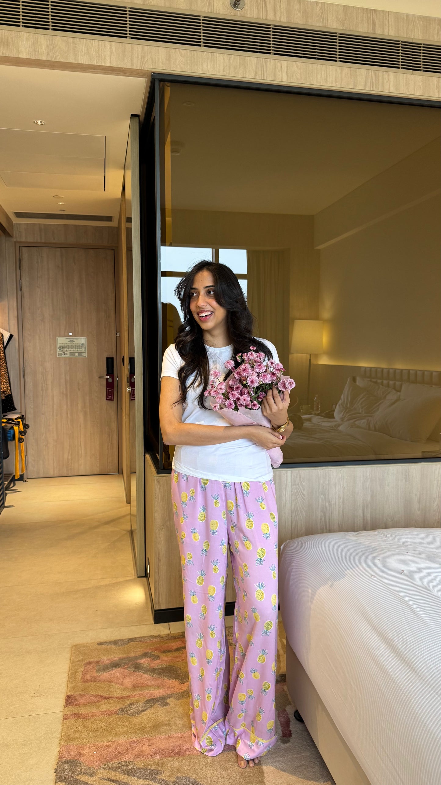 Lazy Bum Causal Pajamas - Pineapples (Premium Collection)