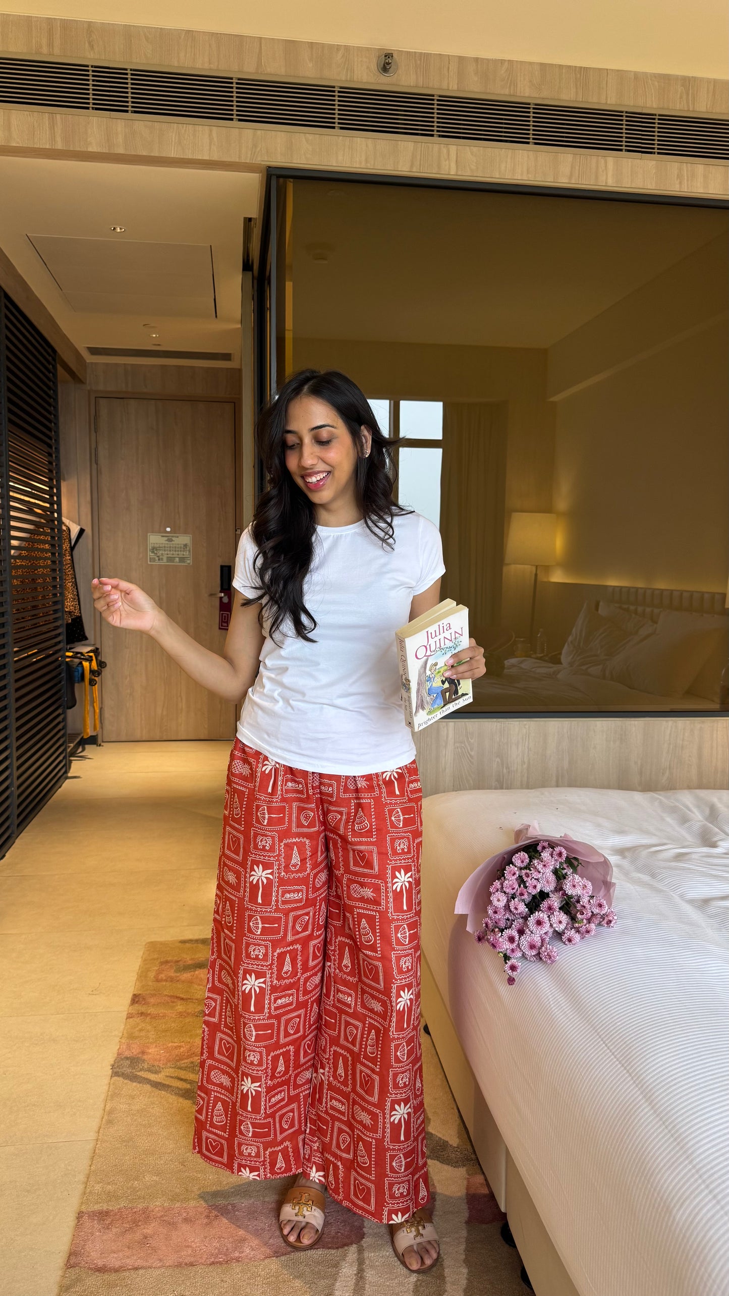 Lazy Bum Causal Pajamas - Cutie Red