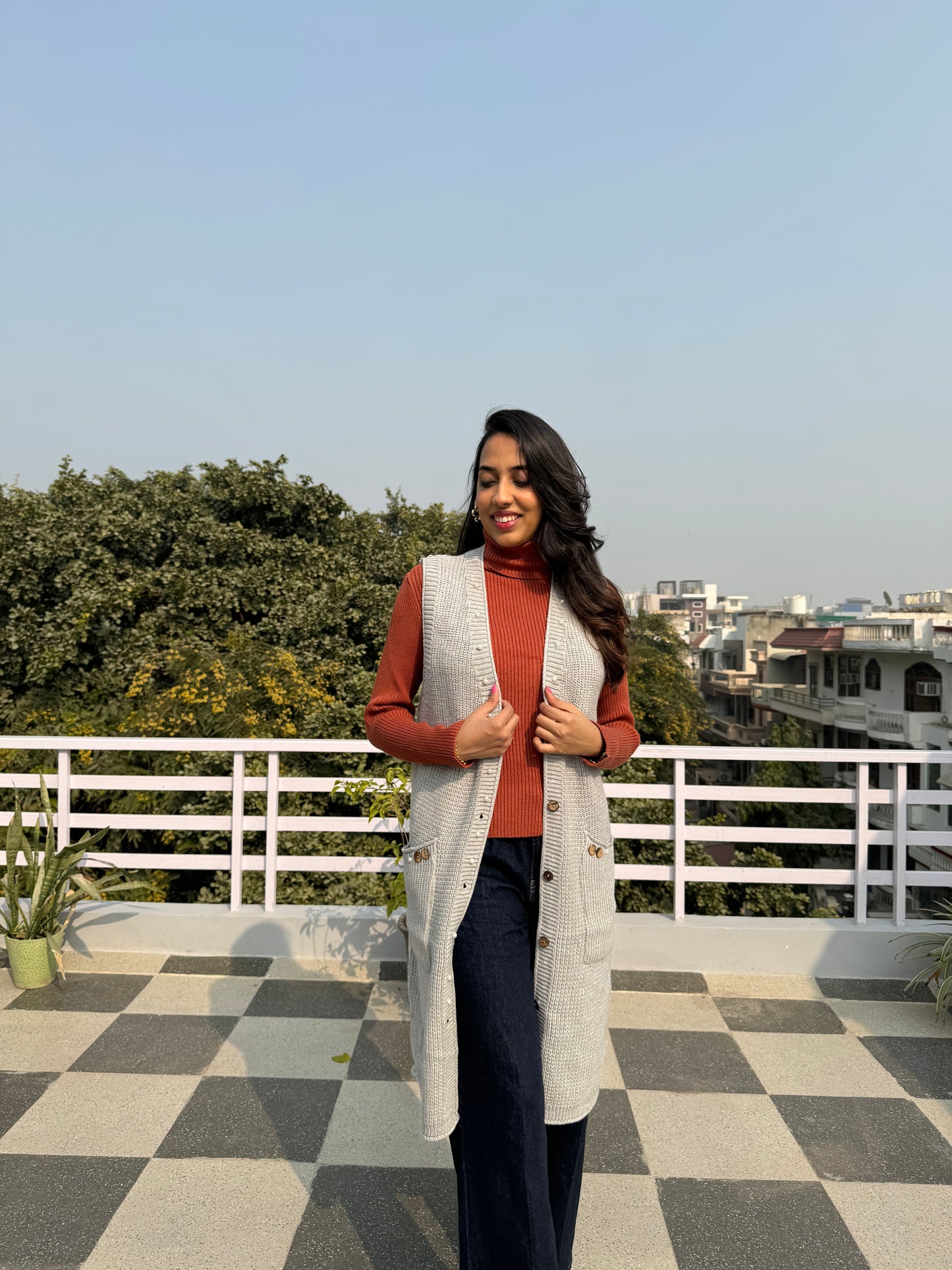 Grey Woollen Shrug (Free Size)