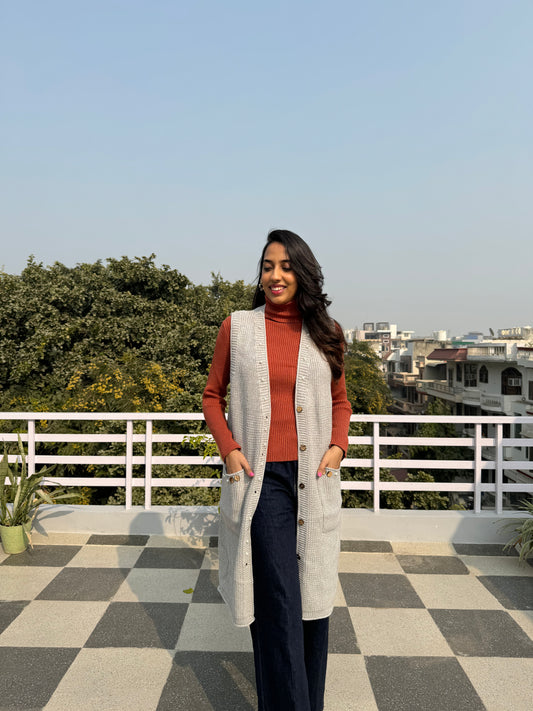 Grey Woollen Shrug (Free Size)