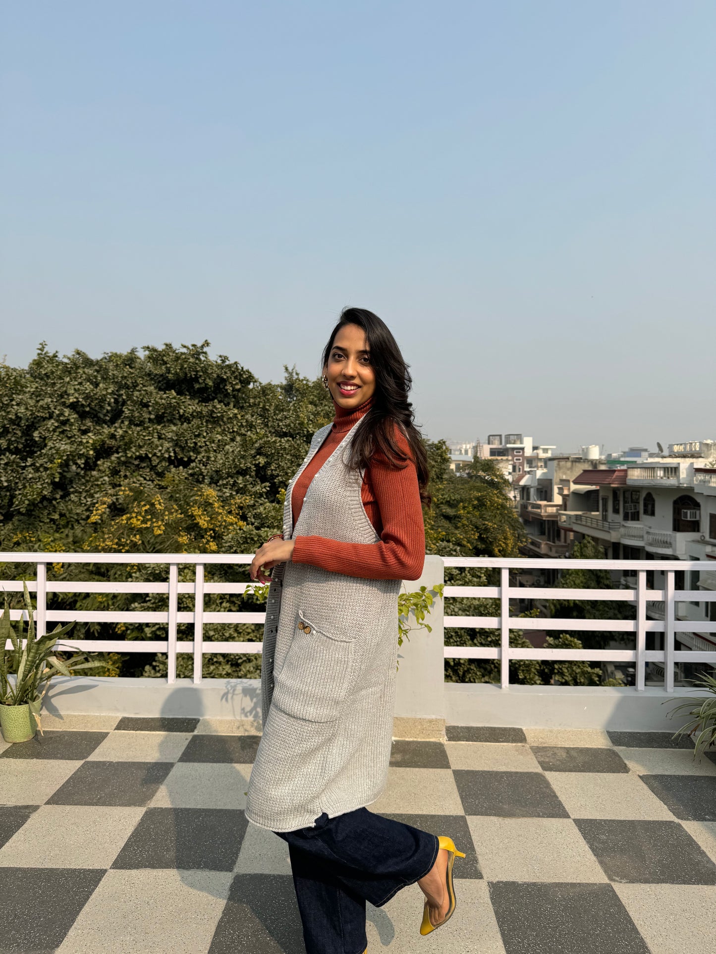 Grey Woollen Shrug (Free Size)