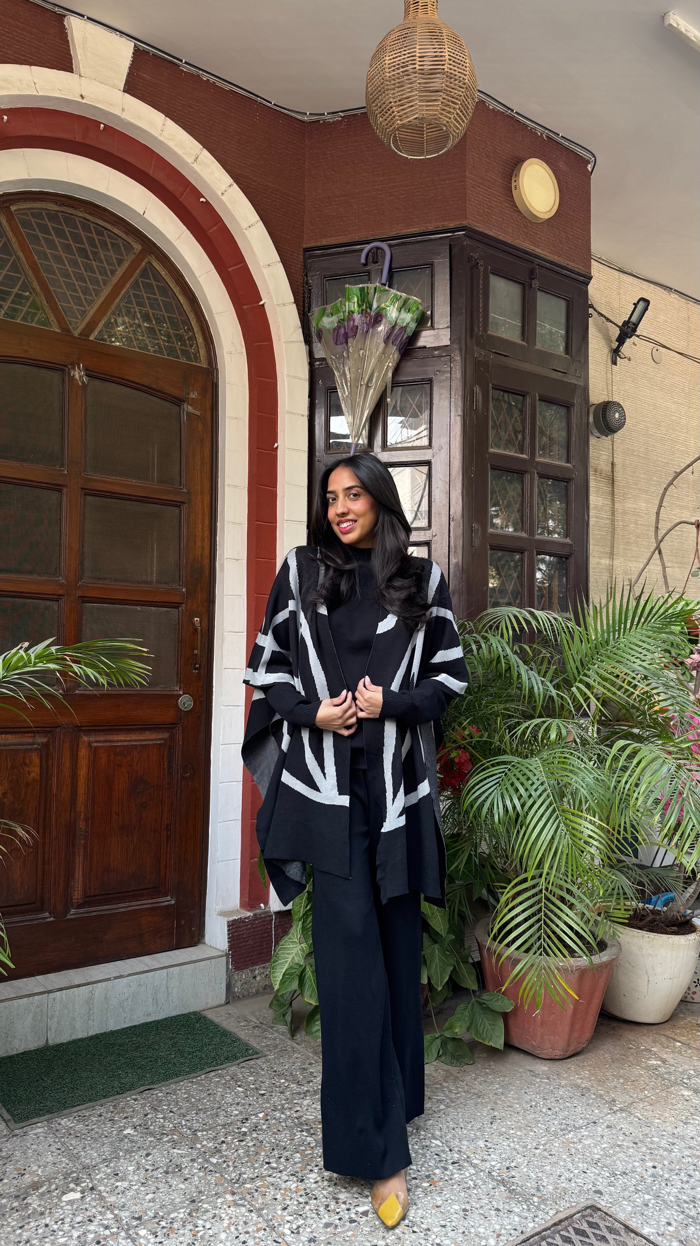3 Piece Luxury Shawl Set - Black (Free Size) - Premium Collection