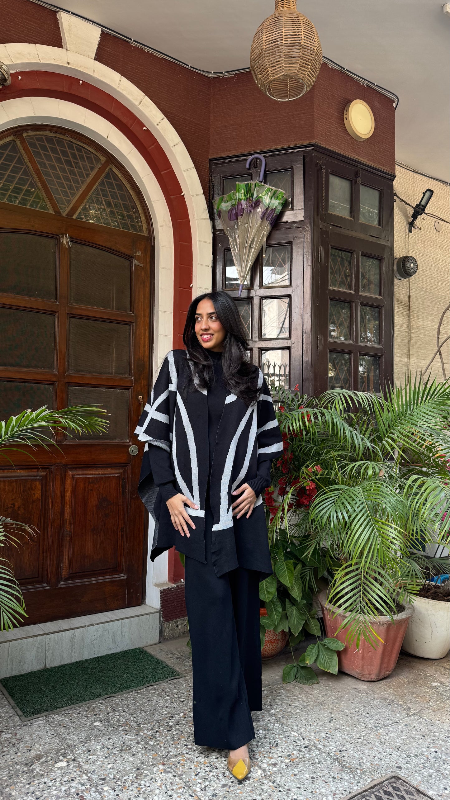 3 Piece Luxury Shawl Set - Black (Free Size) - Premium Collection