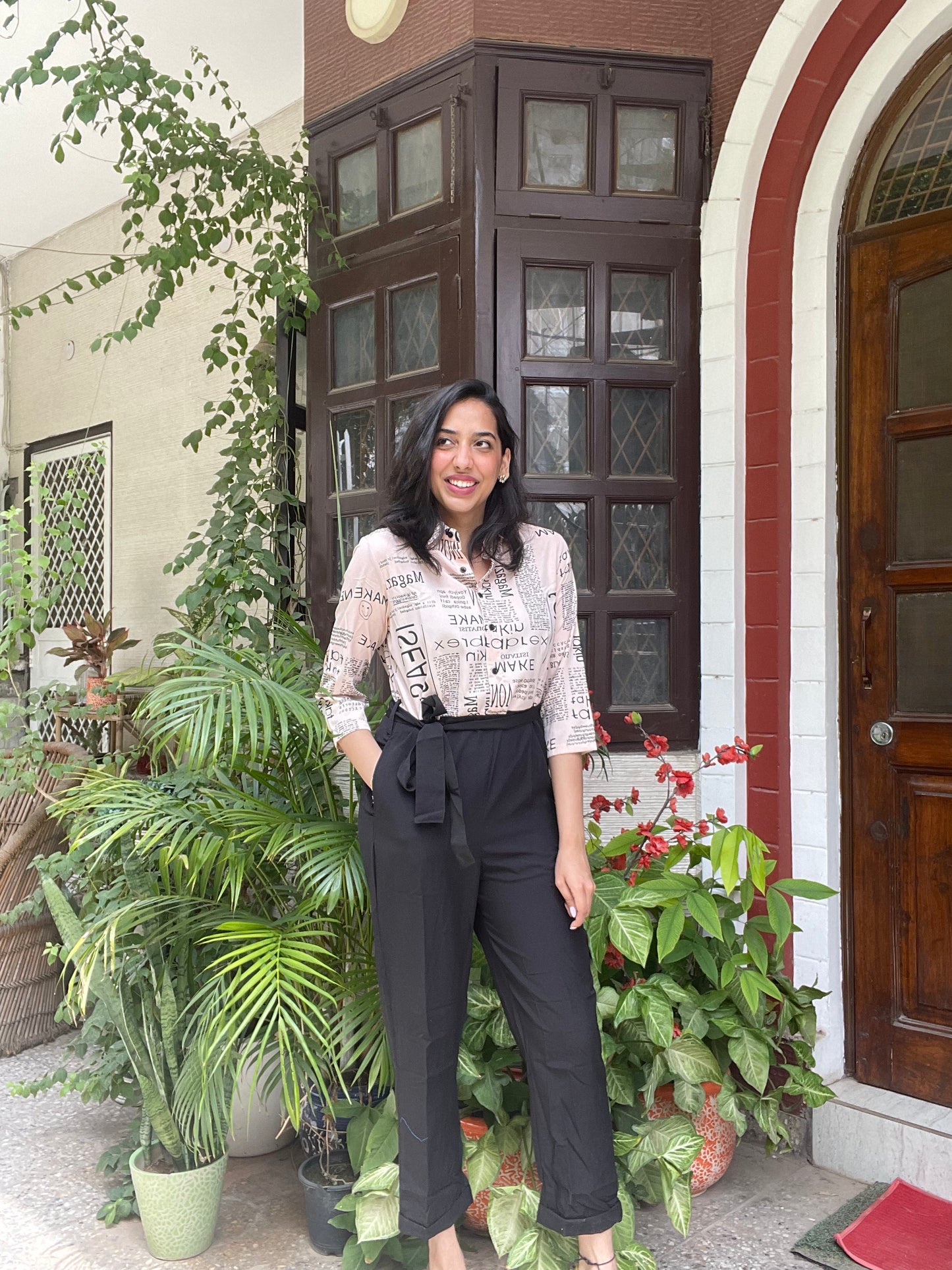Magazine Printed Jumpsuit