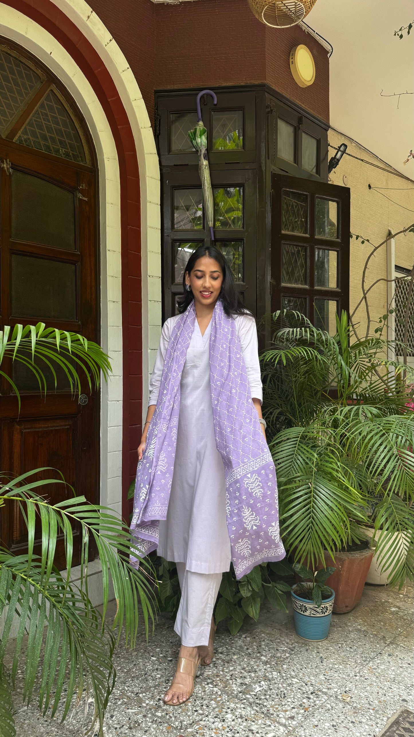 Pastel Poetry Dupatta Suit Set - (Super Premium Collection)