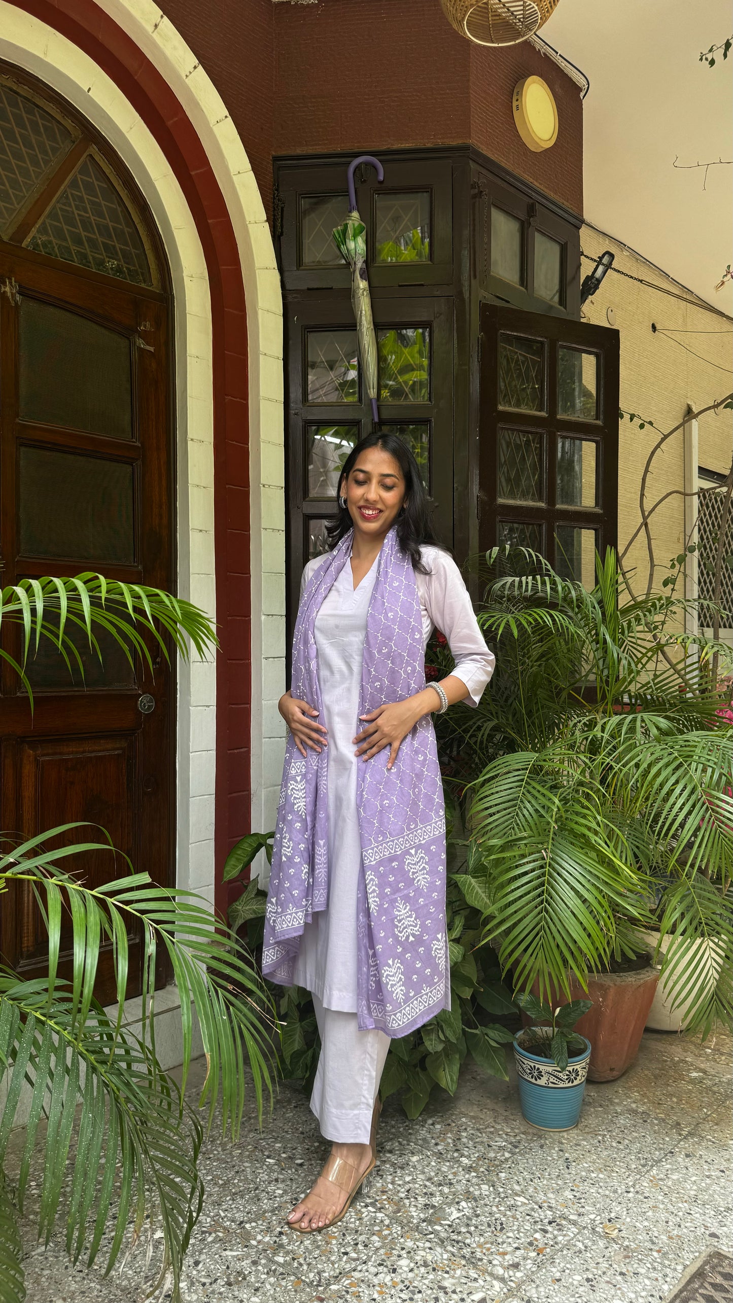 Pastel Poetry Dupatta Suit Set - (Super Premium Collection)